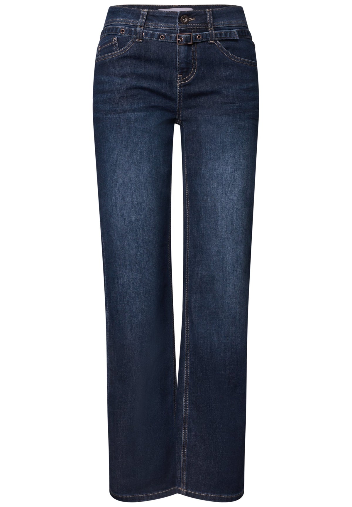 Street One Damen Hosen Deep Blue