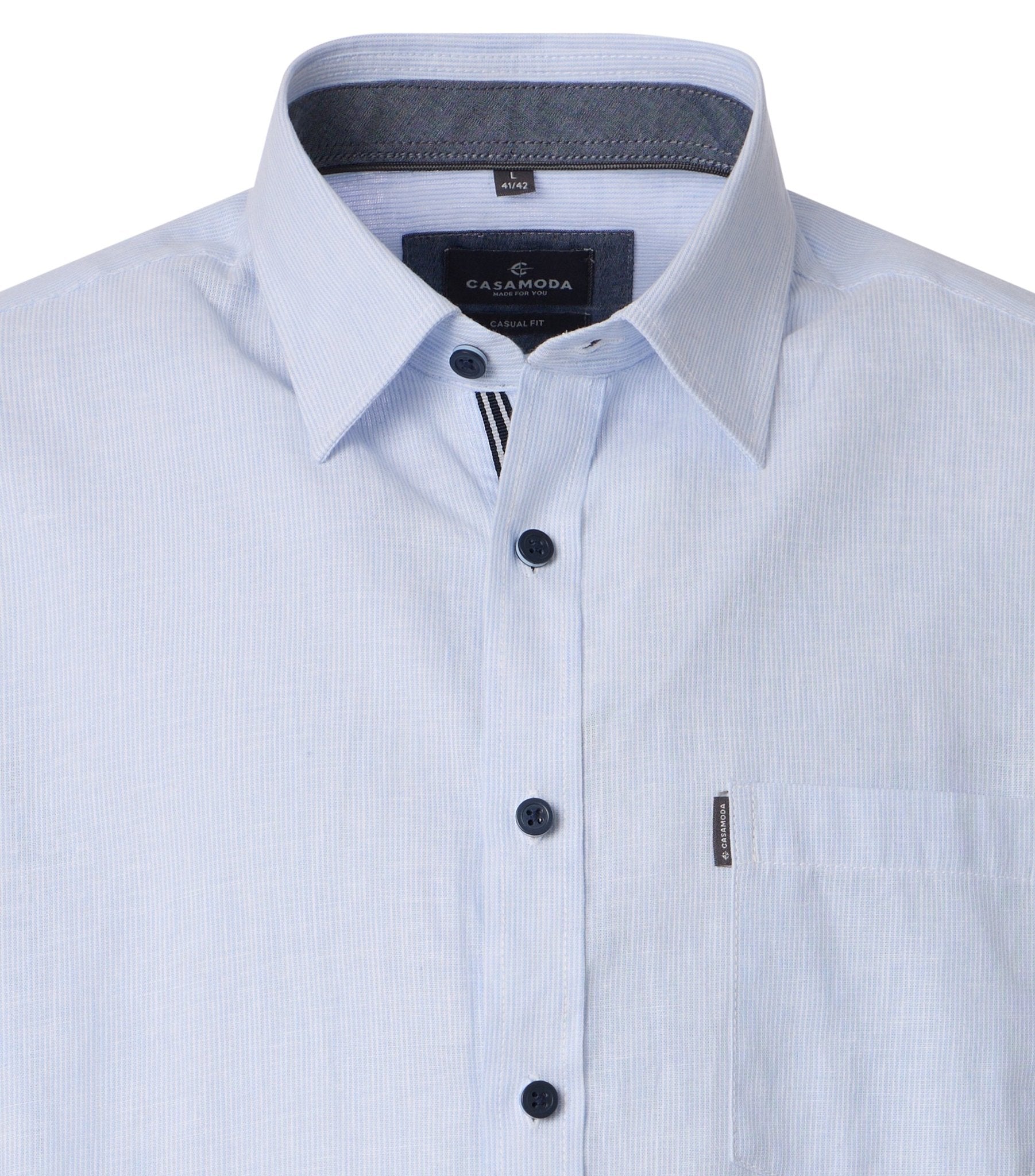 Casa Moda Herren Hemden kurz Blau