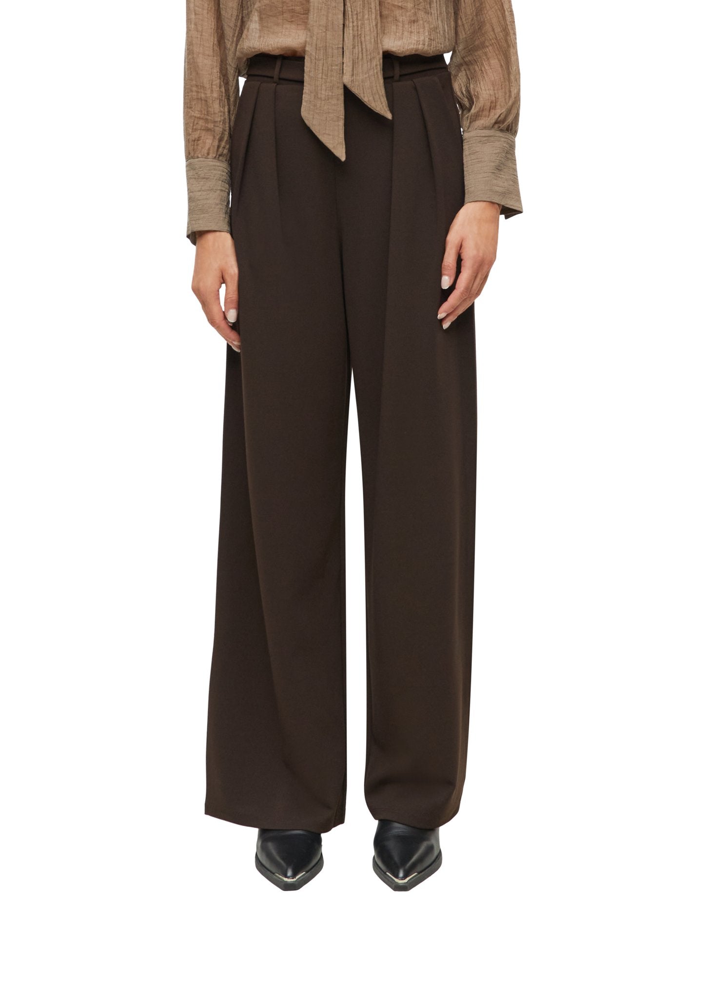 S. Oliver black Damen Hosen Brown