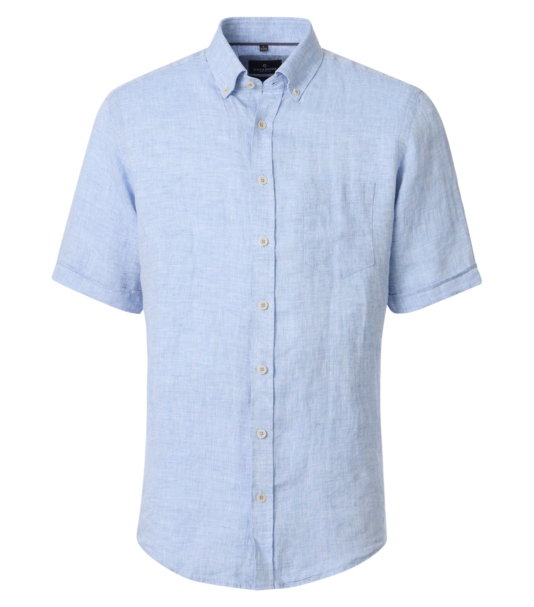 Casa Moda Herren Hemden kurz Blau
