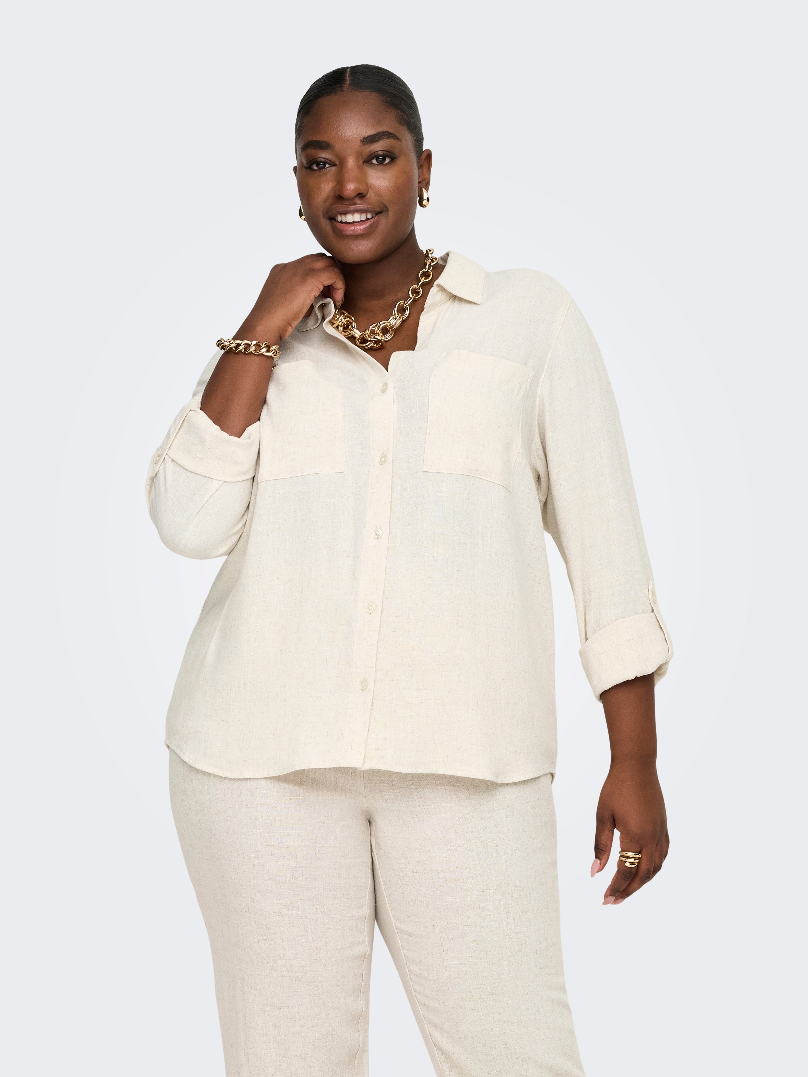 Only Caramkoma Damen Blusen Moonbeam