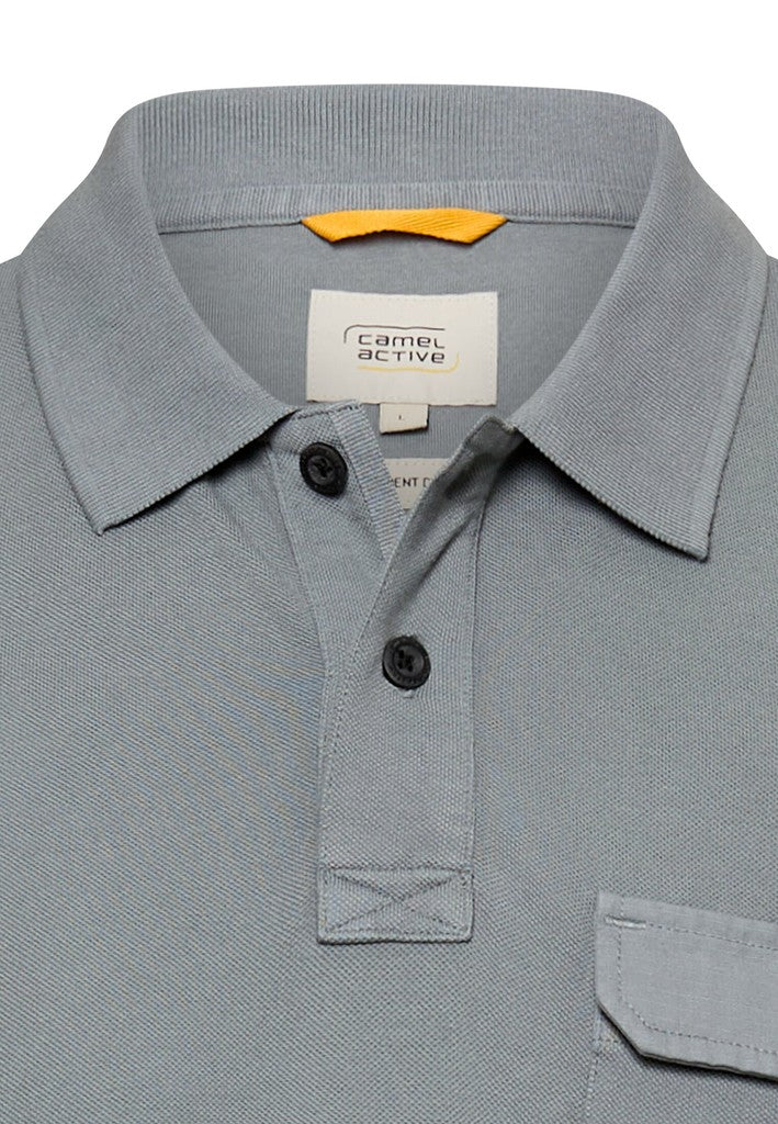 Camel active Herren Polo-Shirts Stormy Blue