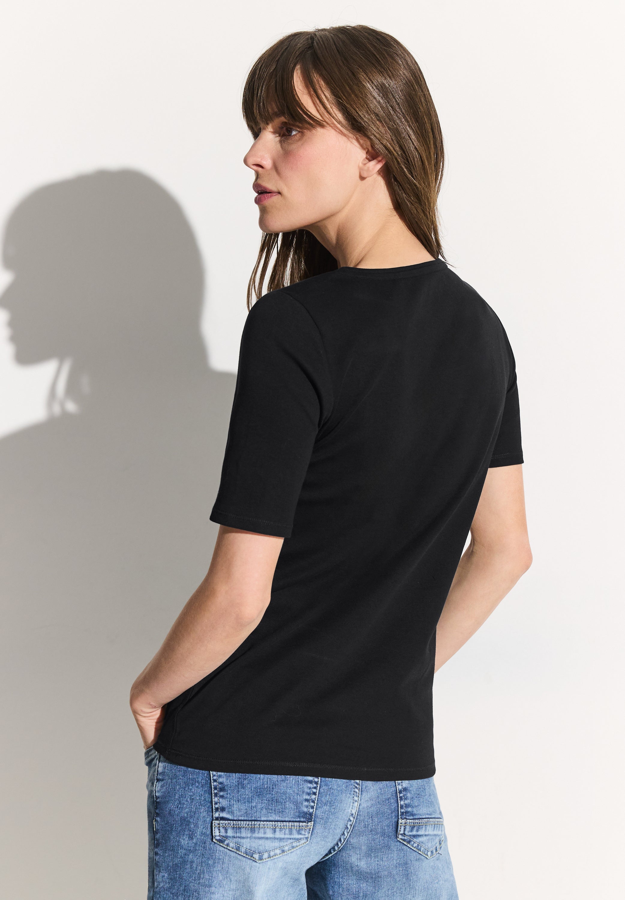 Cecil Damen T-Shirts Black