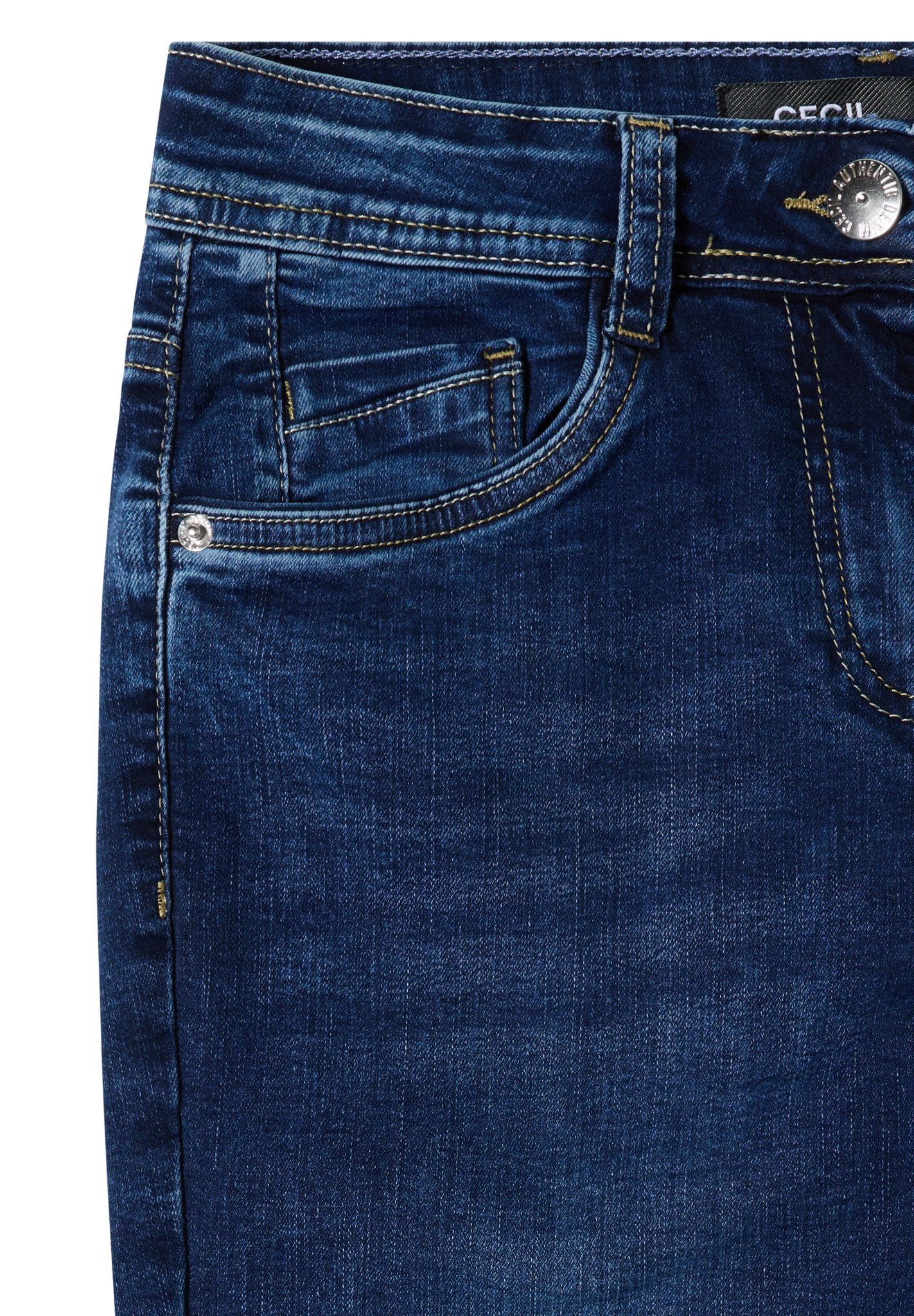 Cecil Damen Hosen Mid Blue