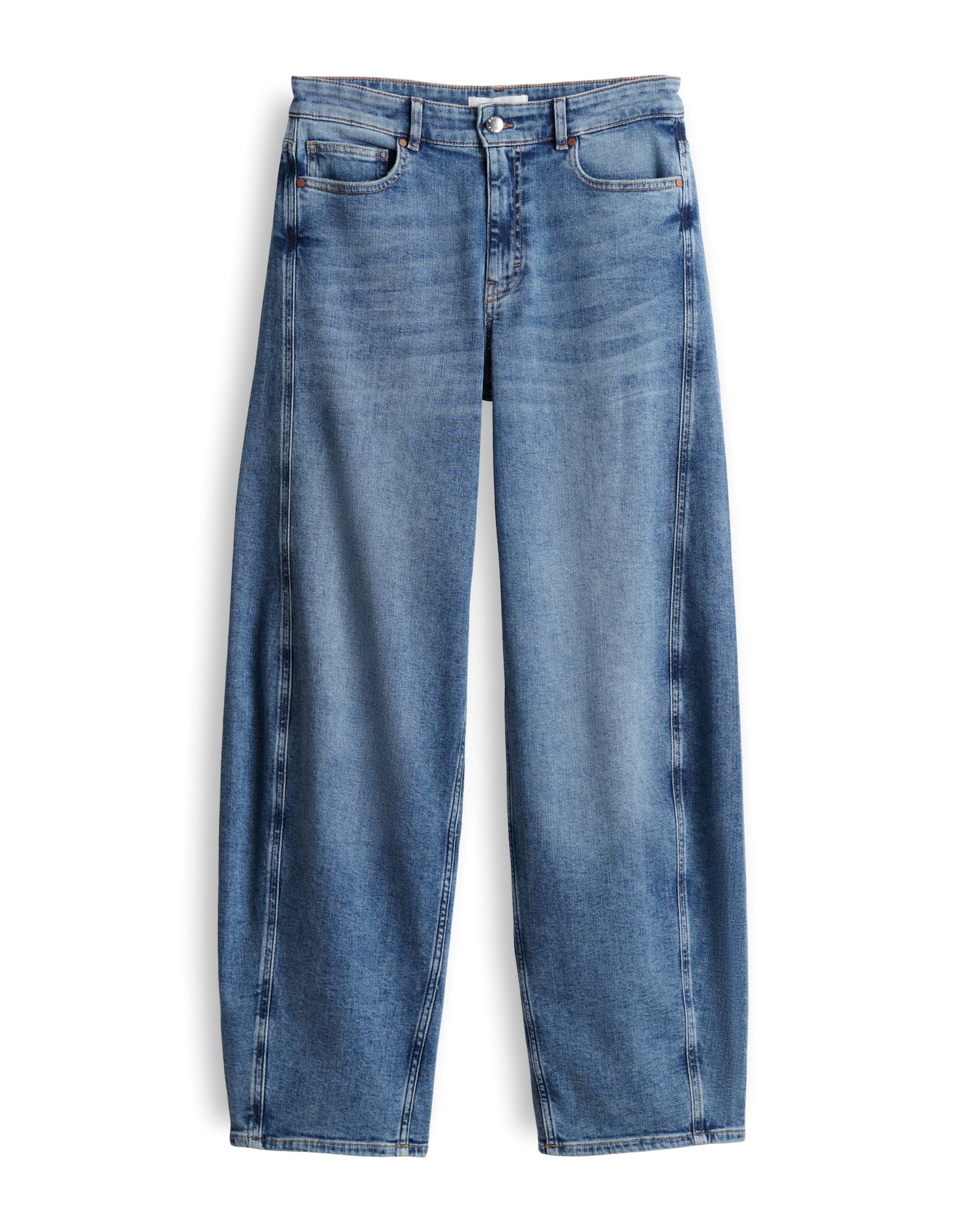 Opus Pants Damen Jeans Mid Blue
