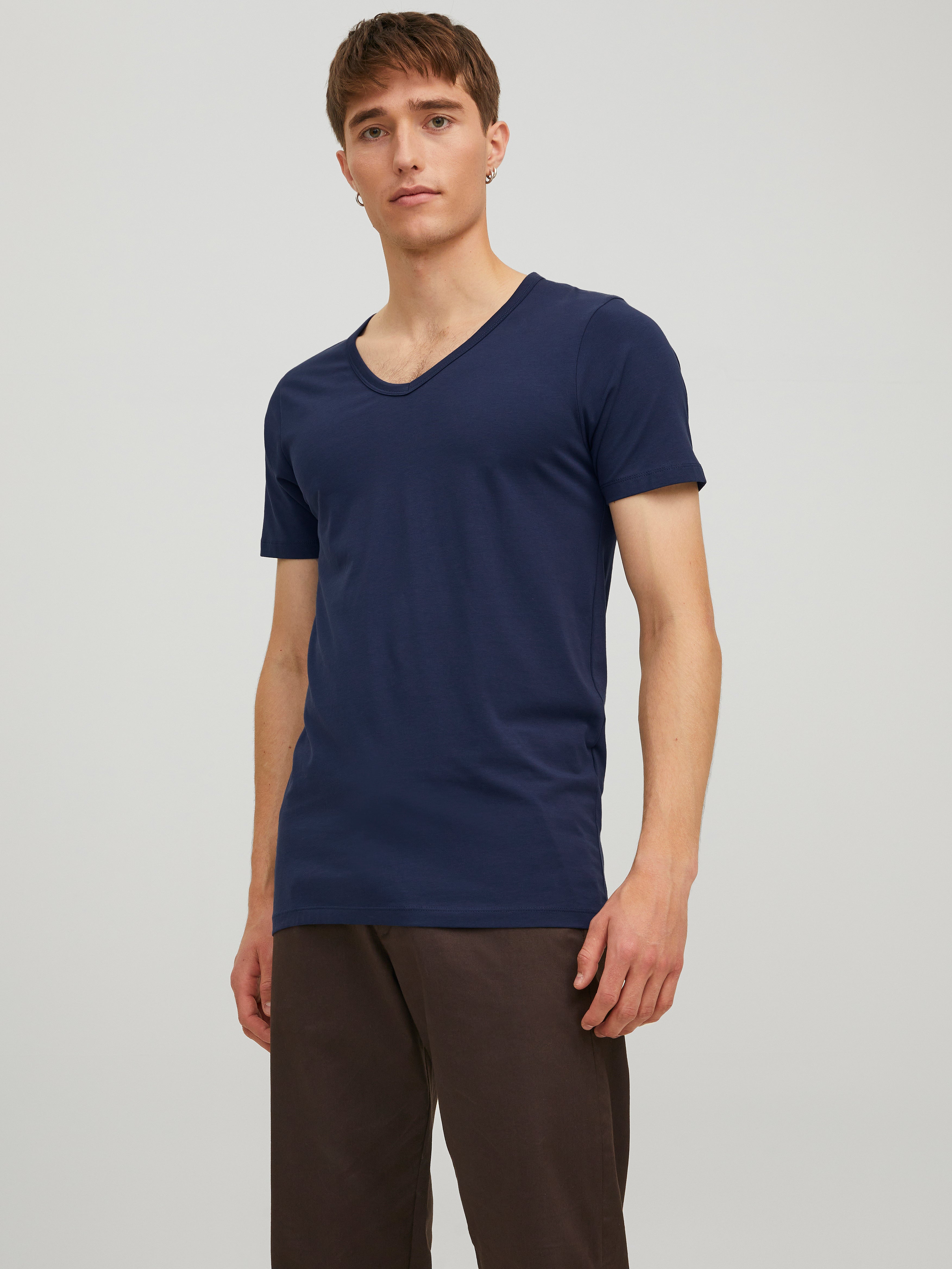 Jack & Jones Herren T-Shirts kurz Navy Blue