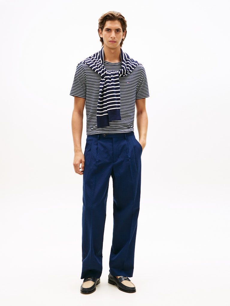 Tommy Hilfiger Herren T-Shirts kurz Bc Blue