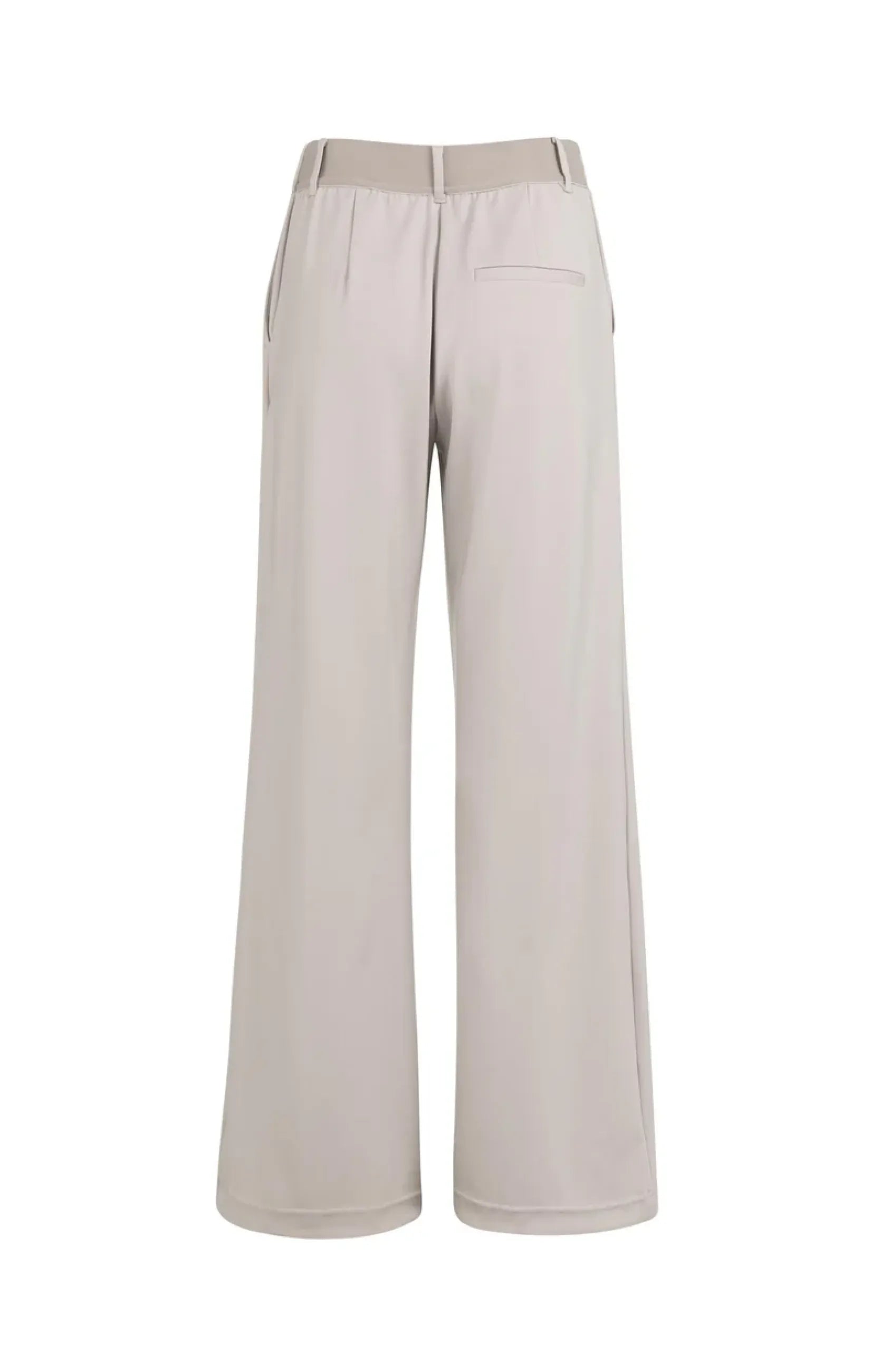 Jerseyhose mit elastischem Bund und weitem Bein - Grau