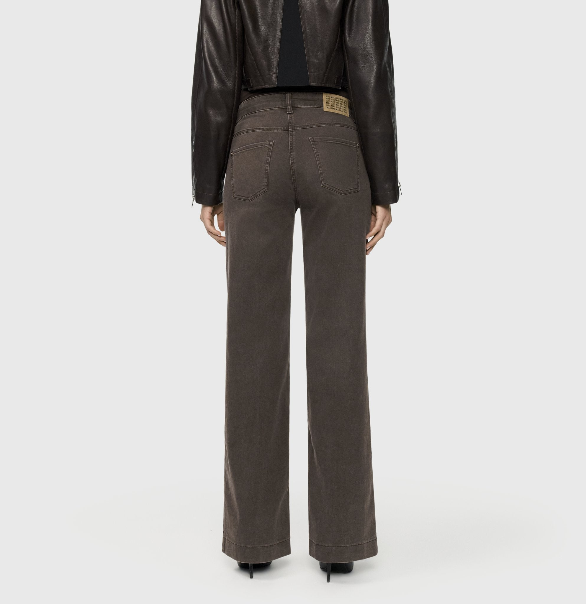 Mac Damen Jeans Brown Stone Was