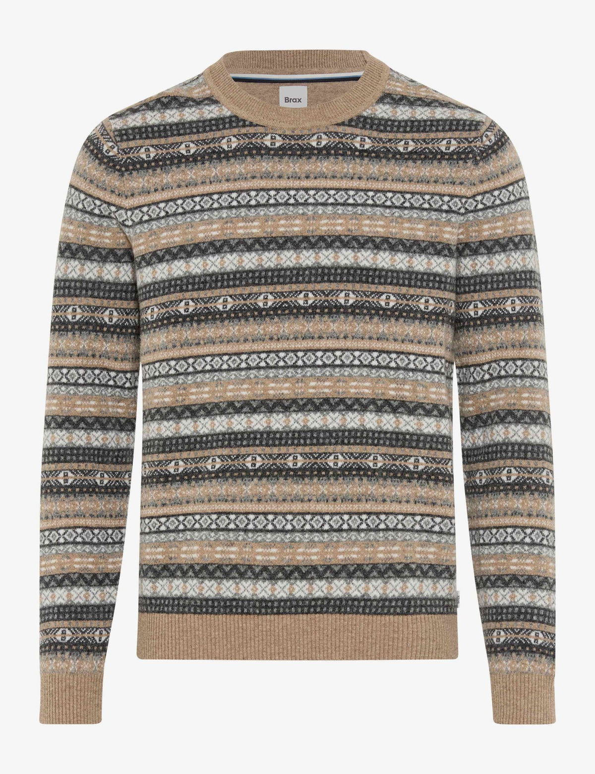 Brax Herren Pullover Cappucino