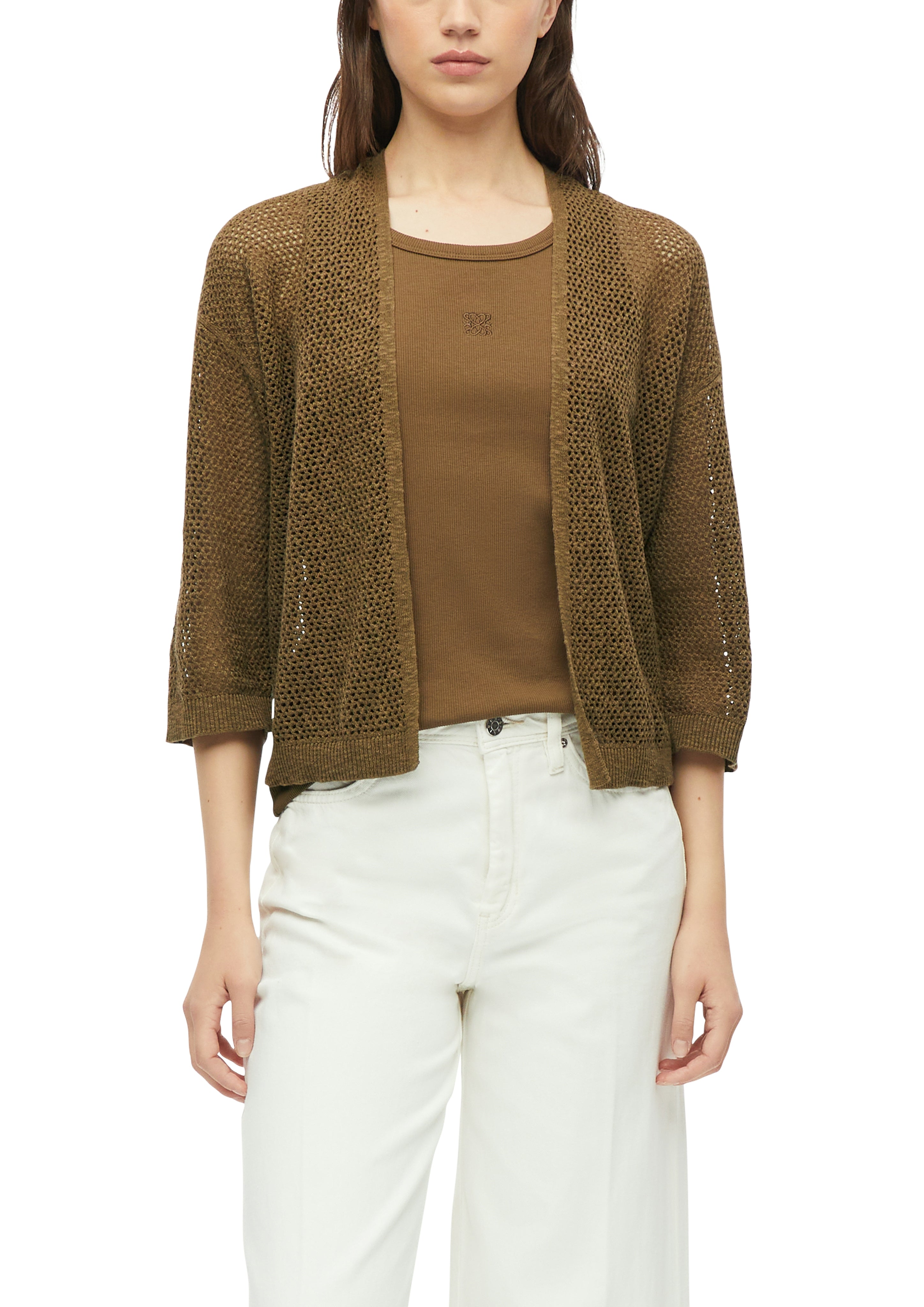 S. Oliver red Damen Strickjacken Brown