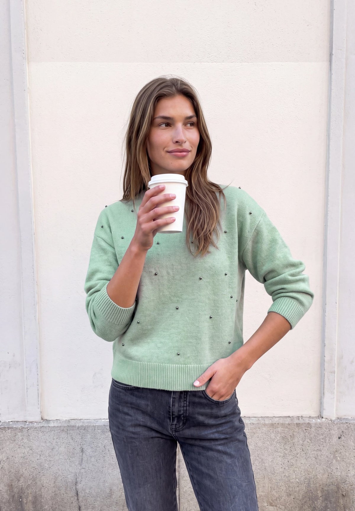 Street One Studio Damen Pullover Grayed Mi