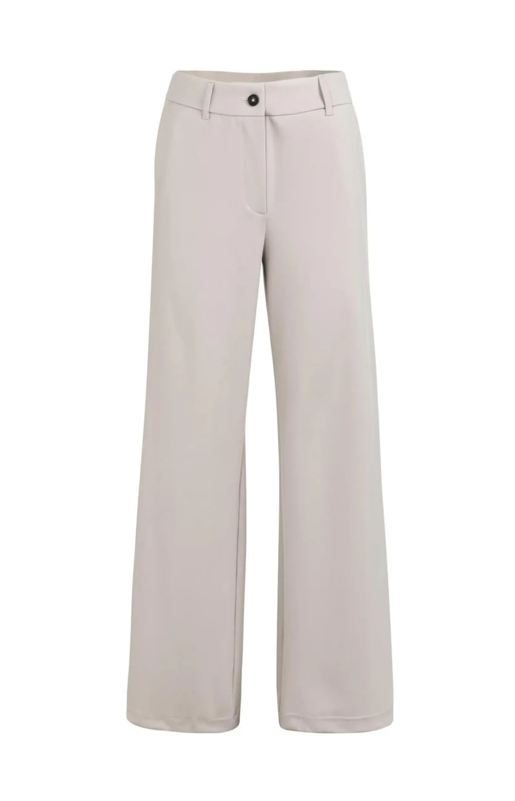 Jerseyhose mit elastischem Bund und weitem Bein - Grau