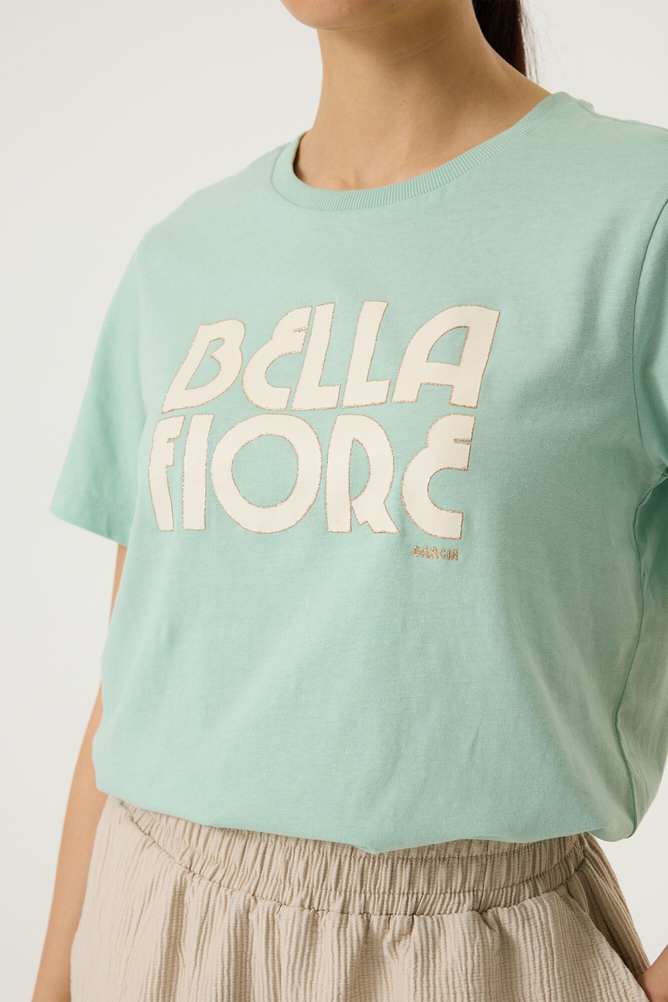 Garcia Damen T-Shirts Island Mint