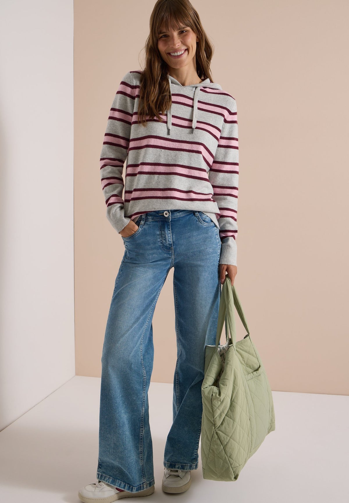 Cecil Damen Pullover Light Gre