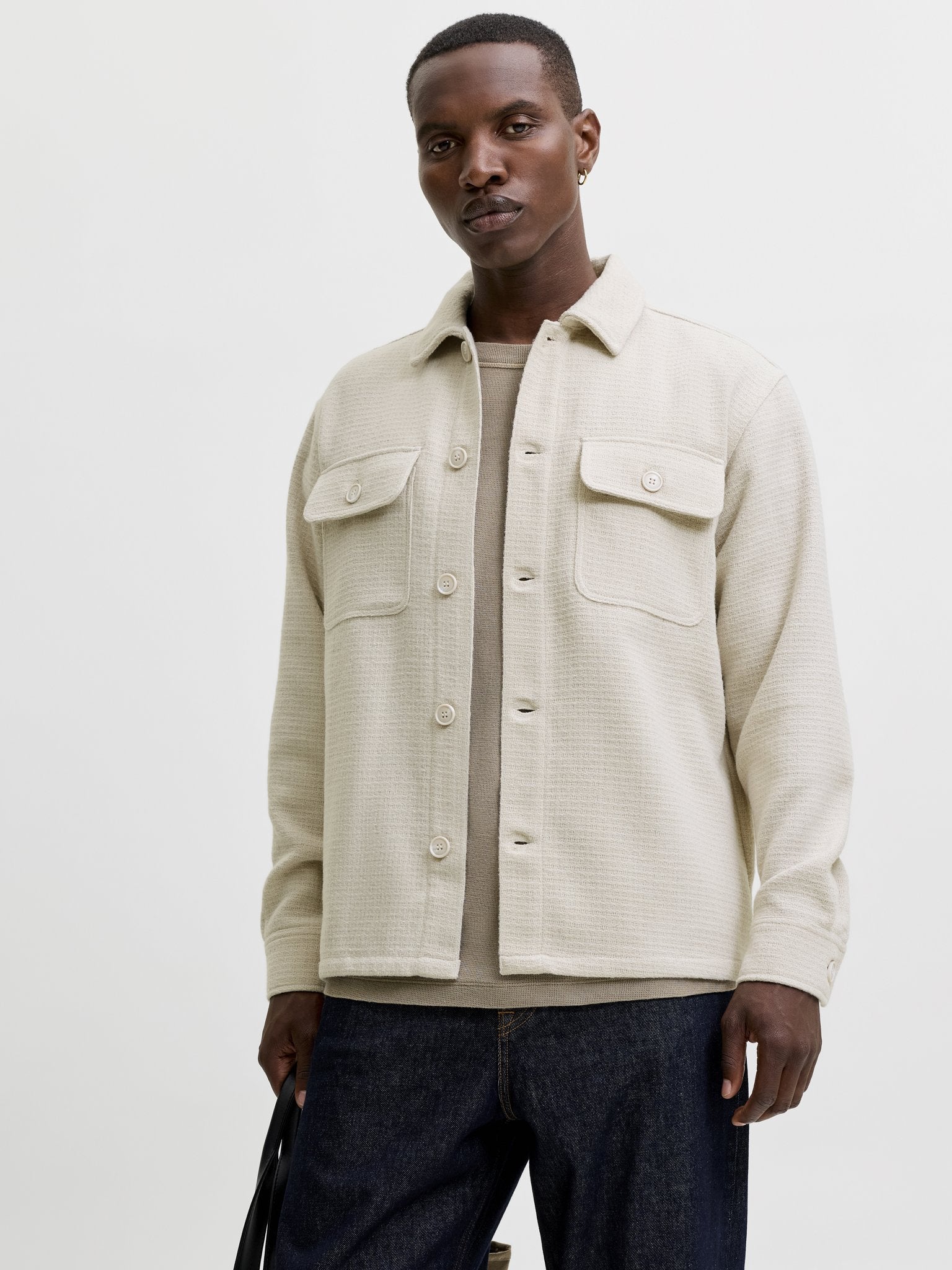 Jack & Jones Herren Hemden lang Moonbeam