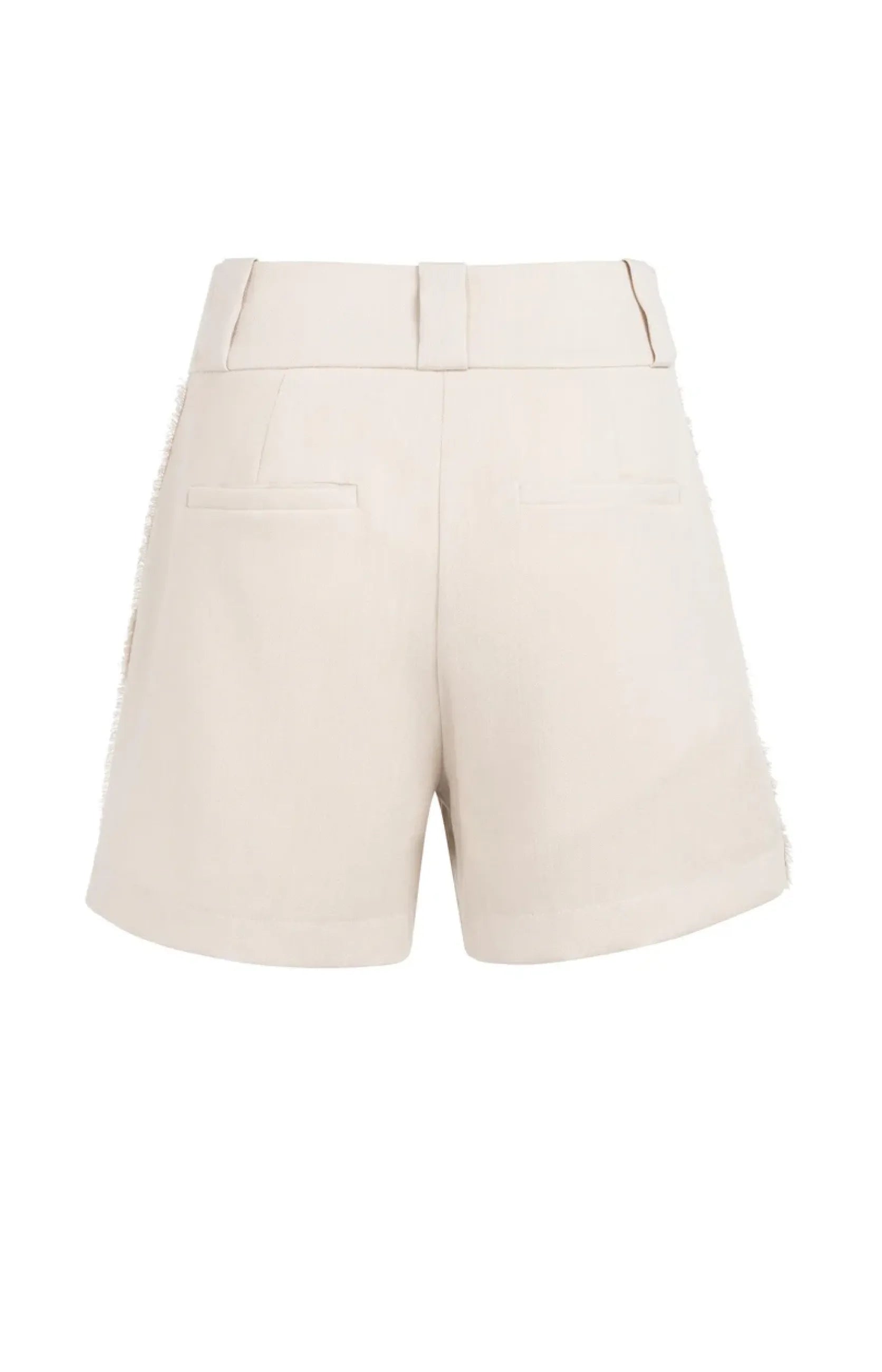 Shorts aus Leinenmischung mit hohem Bund