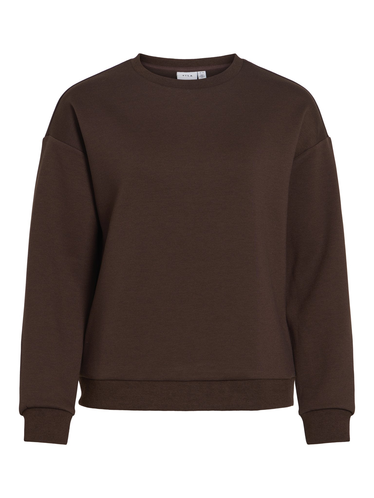 Vila Damen Sweatshirts Coffee Bean