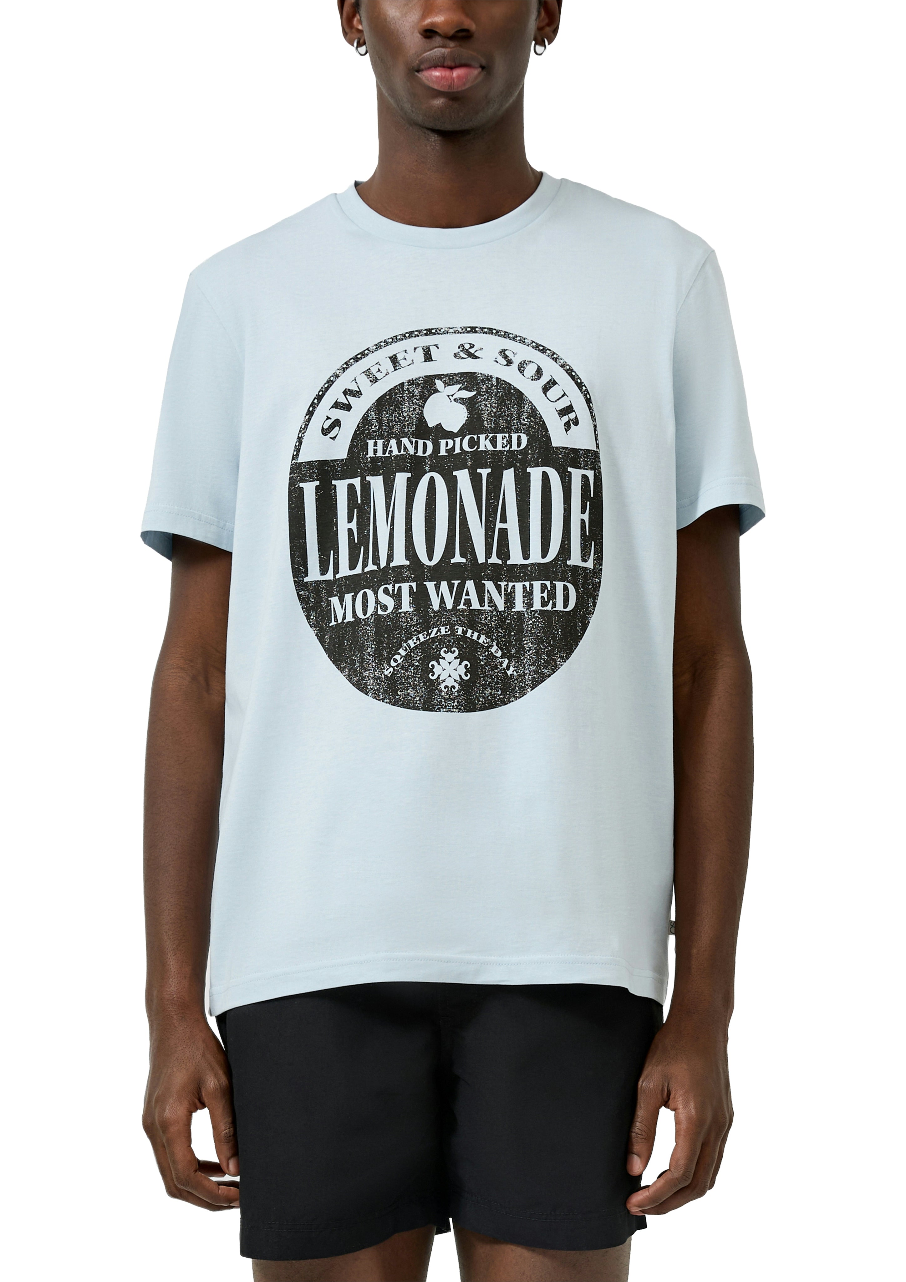 QS by S.Oliver Herren T-Shirts kurz Blue