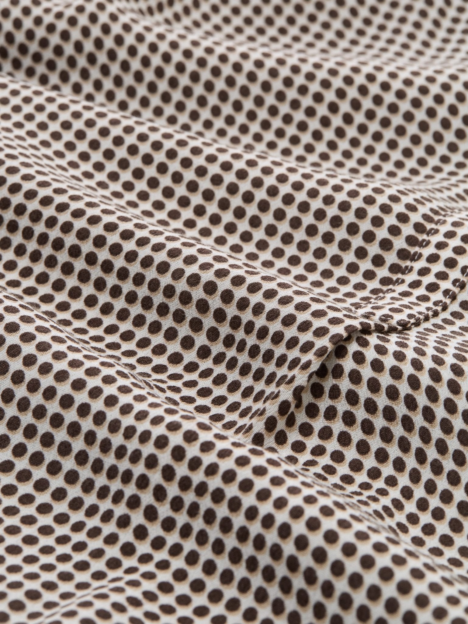 Tom Tailor Damen Blusen kurz Small Brown Dot