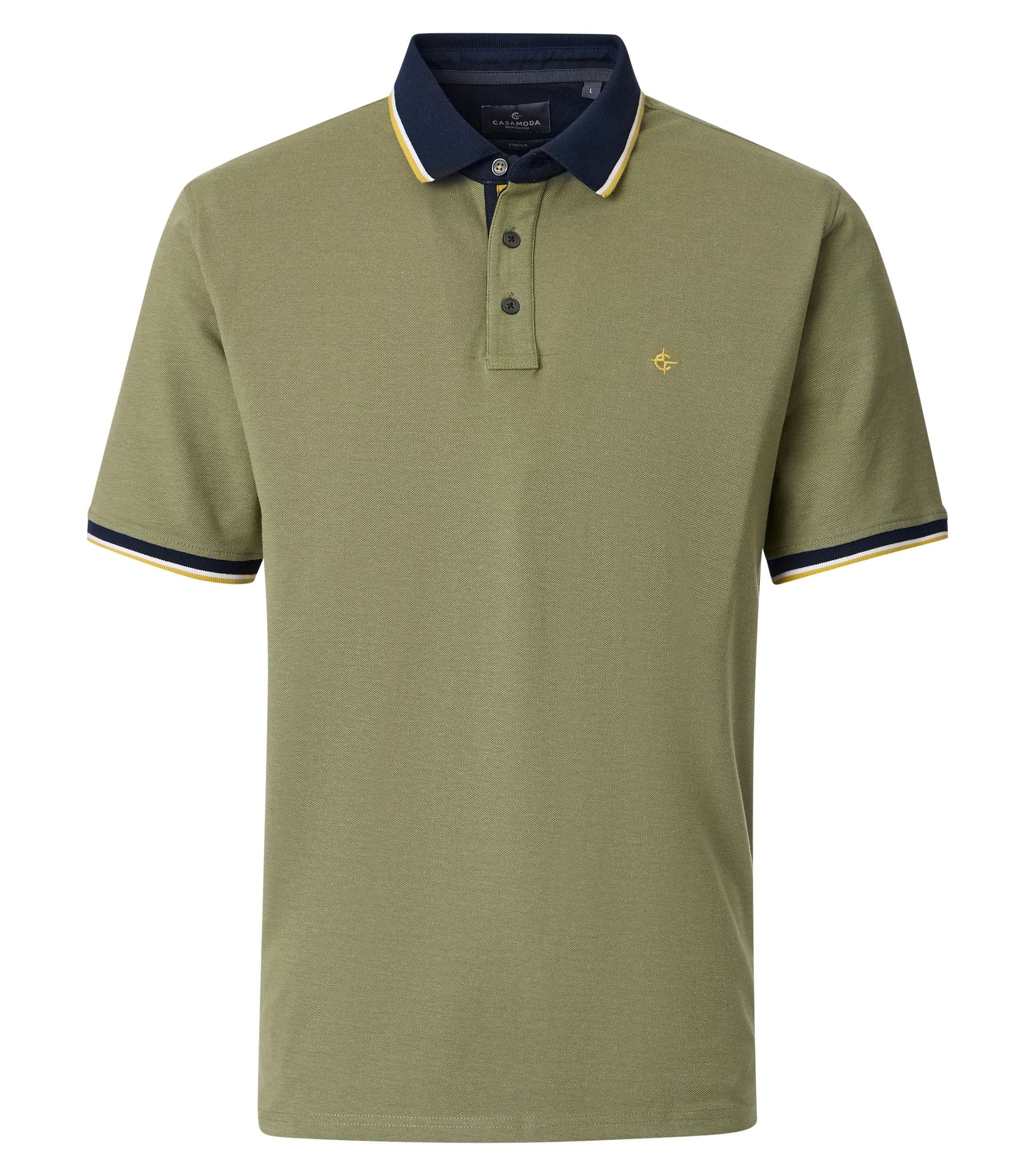 Casa Moda Herren Polo-Shirts Gruen