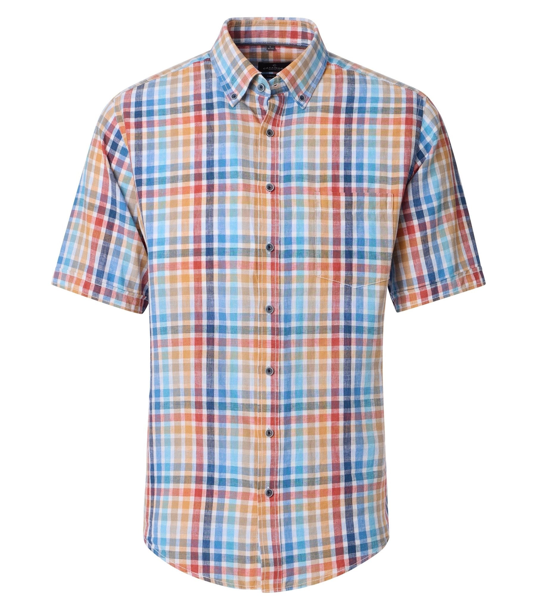 Casa Moda Herren Hemden kurz Orange
