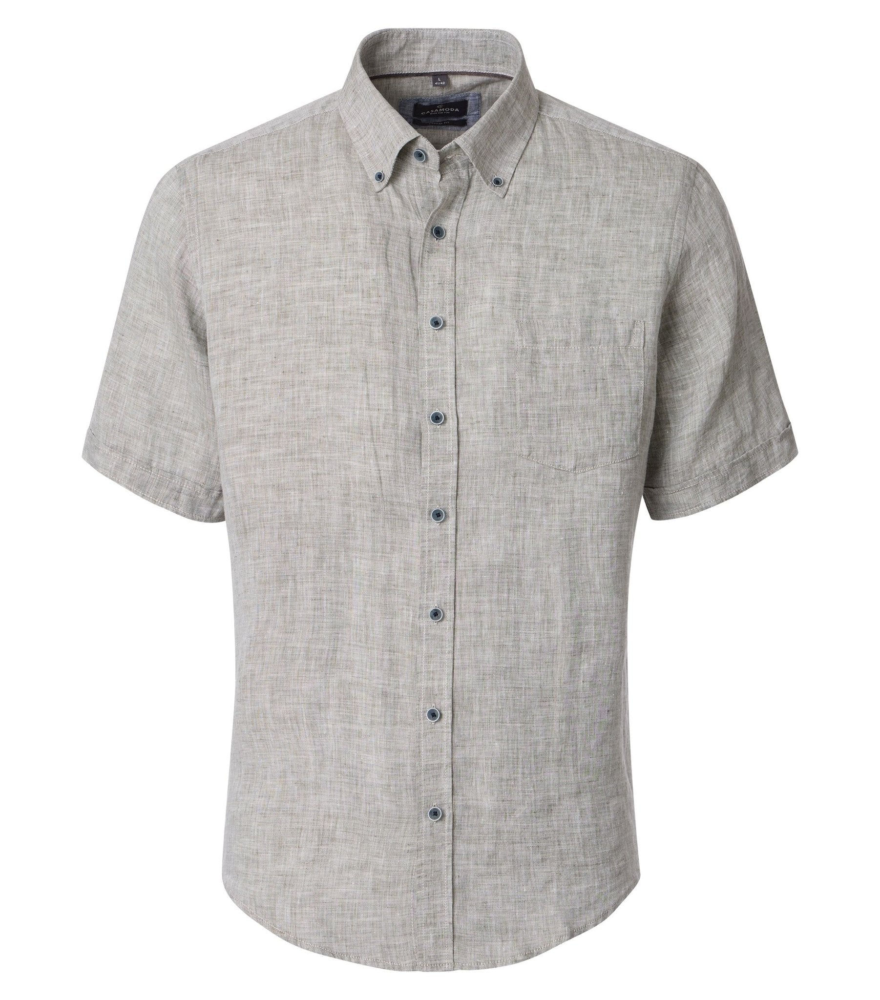 Casa Moda Herren Hemden kurz Gruen