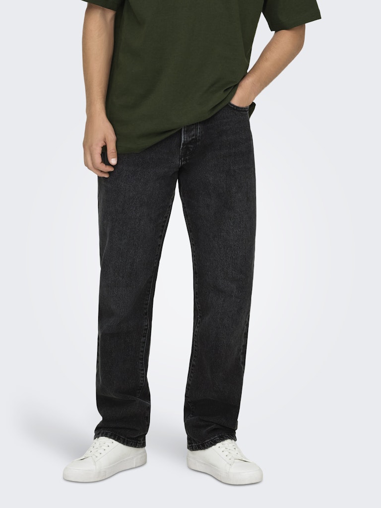 Only & Sons Herren Jeans Black Denim
