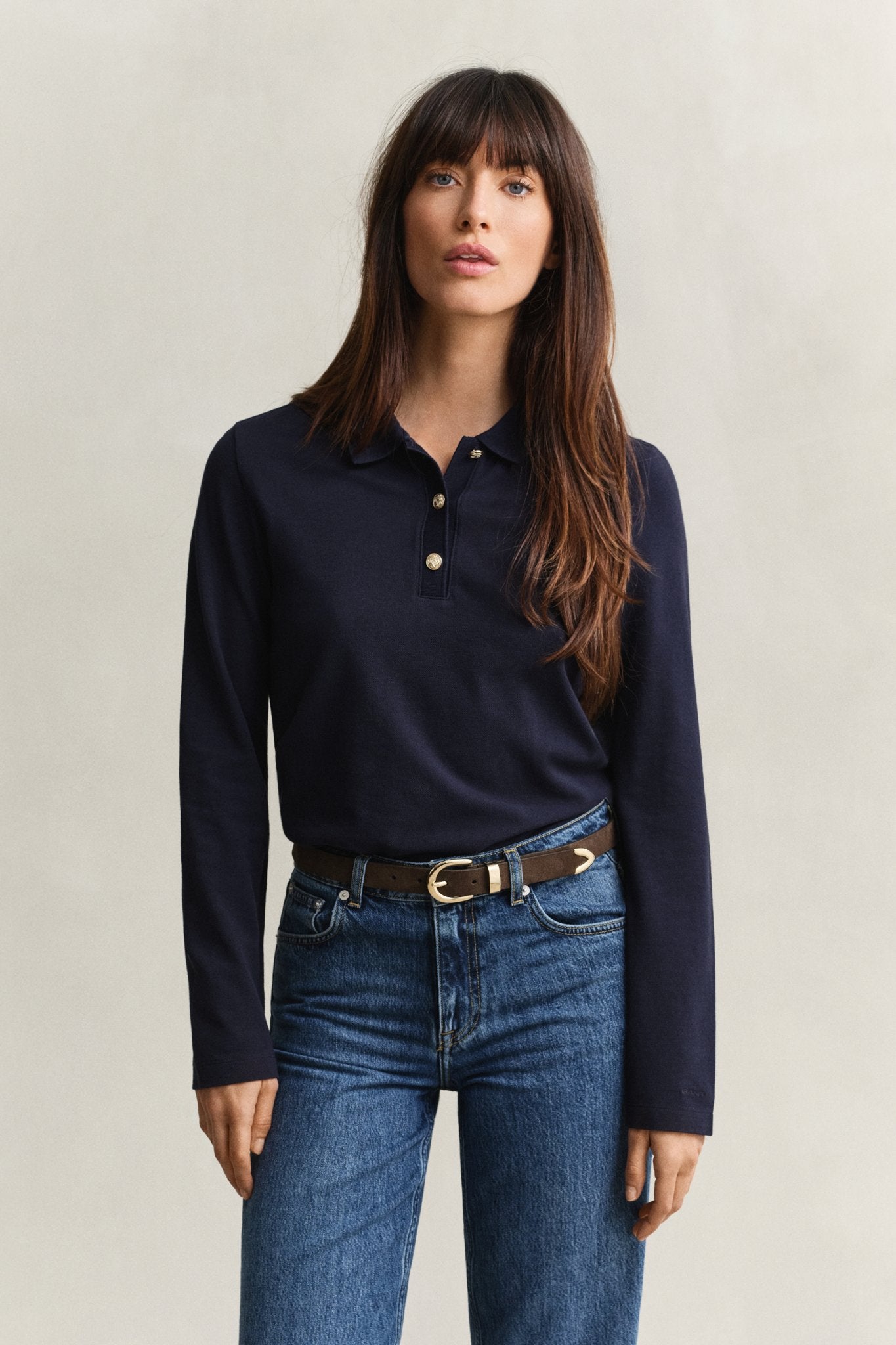 Gant Damen T-Shirts Evening Blu
