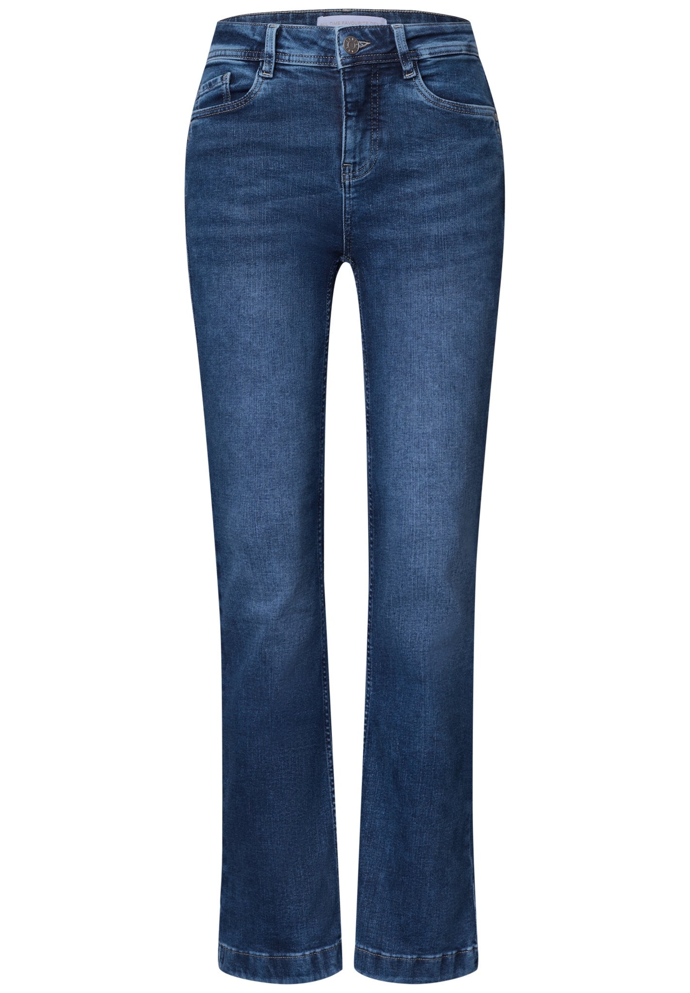 Street One Damen Hosen Medium Bl