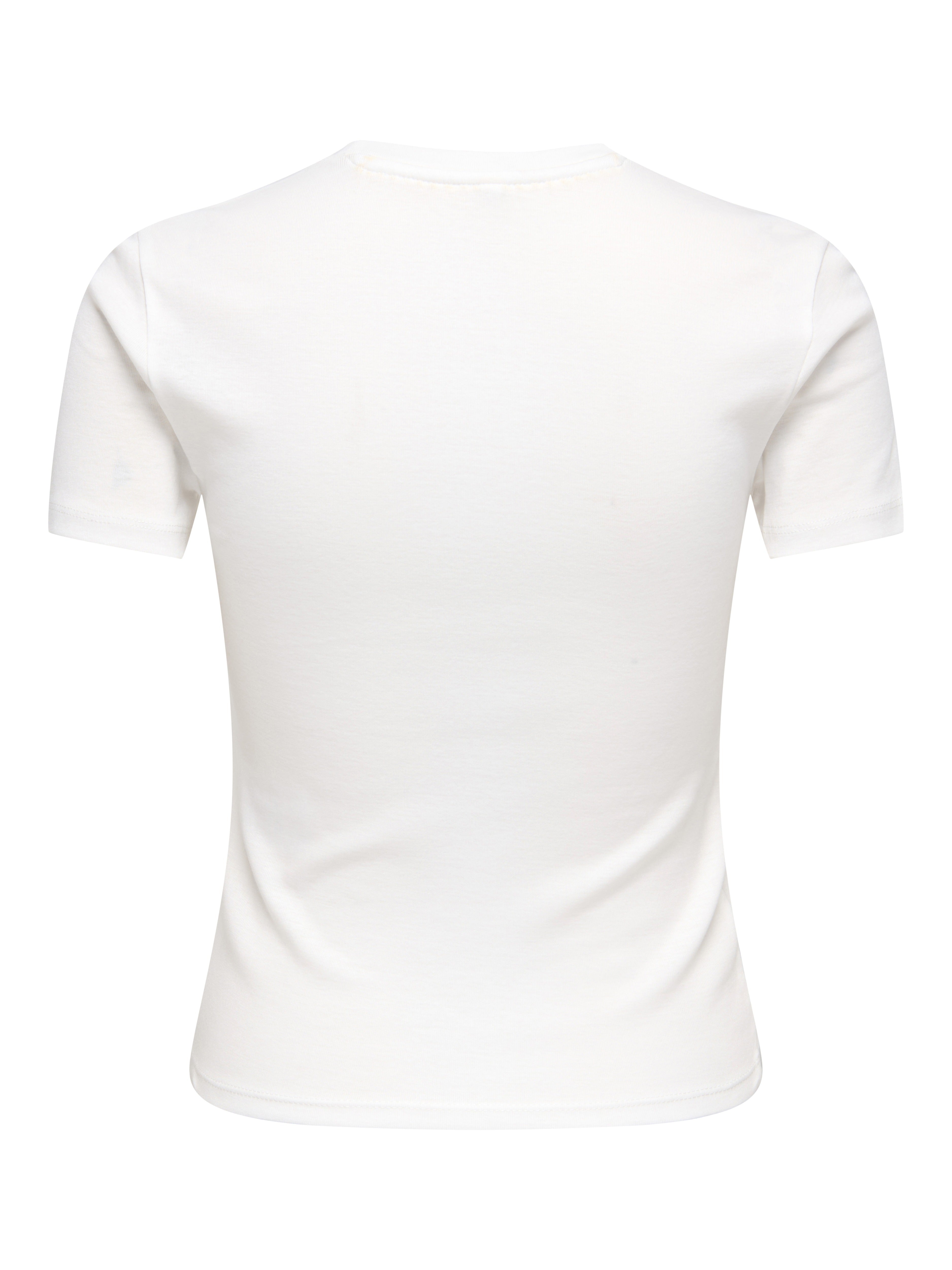 Only Damen T-Shirts Cloud Dancer/Le
