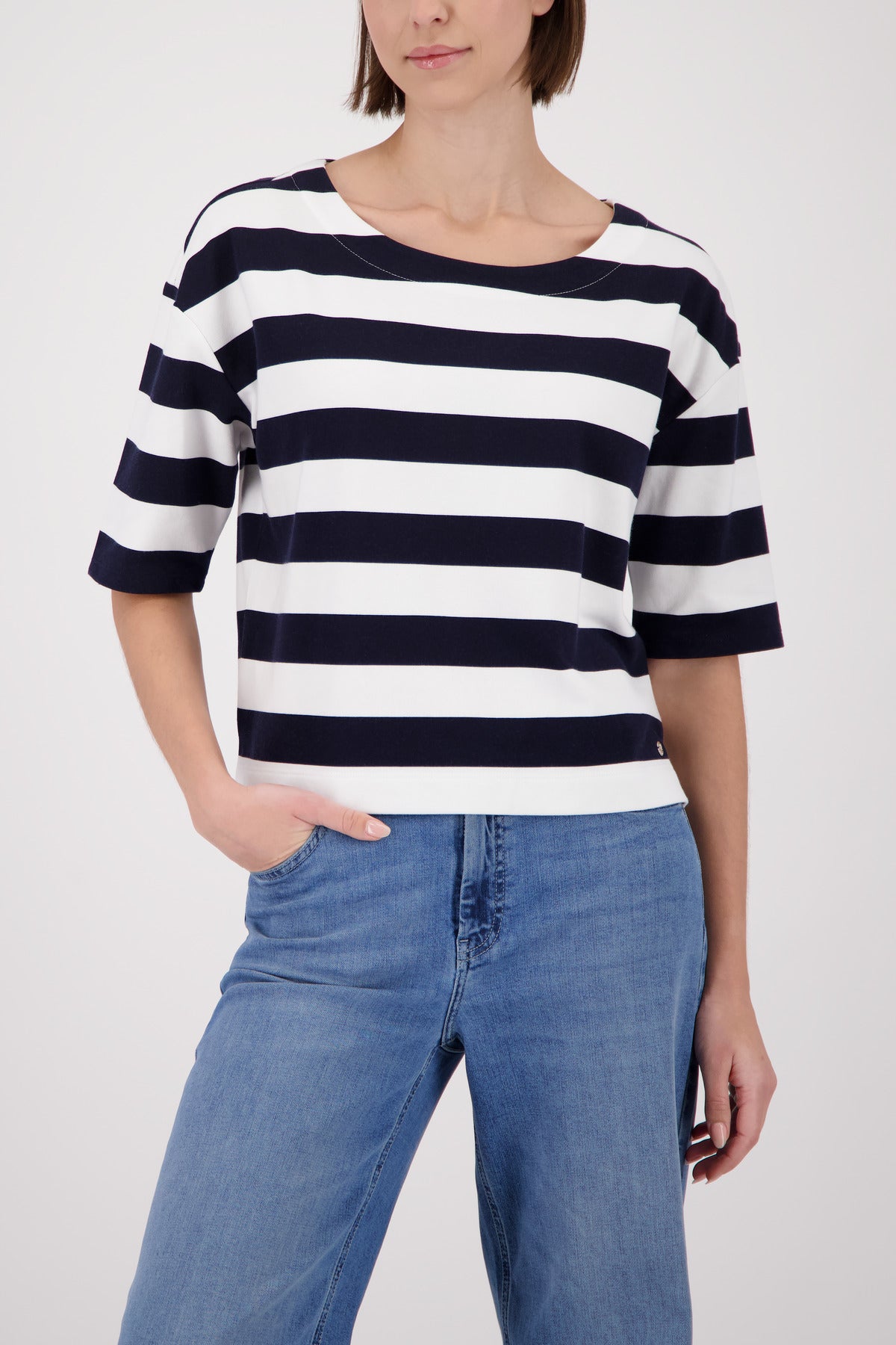 Monari Damen T-Shirts Marine Ring