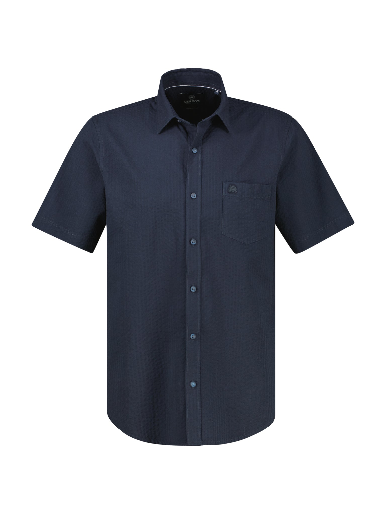 Lerros Herren Hemden kurz Classic Navy