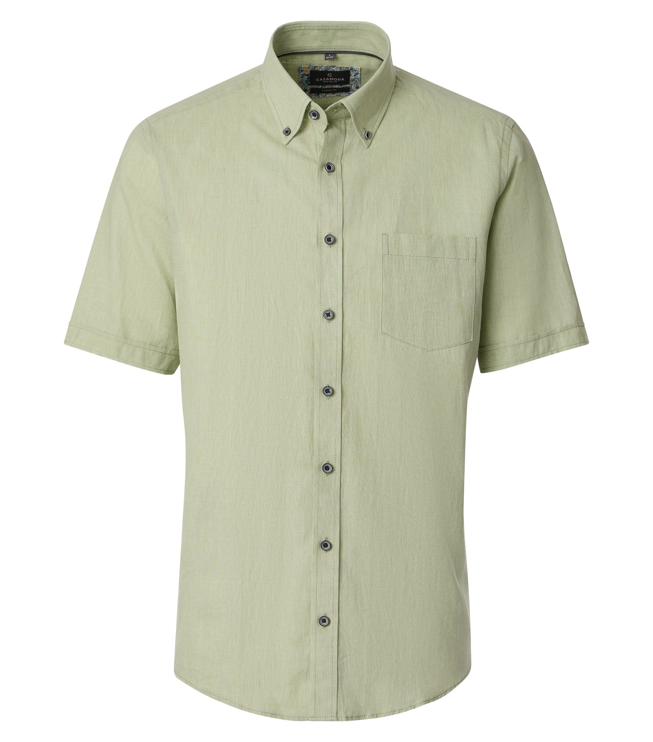 Casa Moda Herren Hemden kurz Gruen