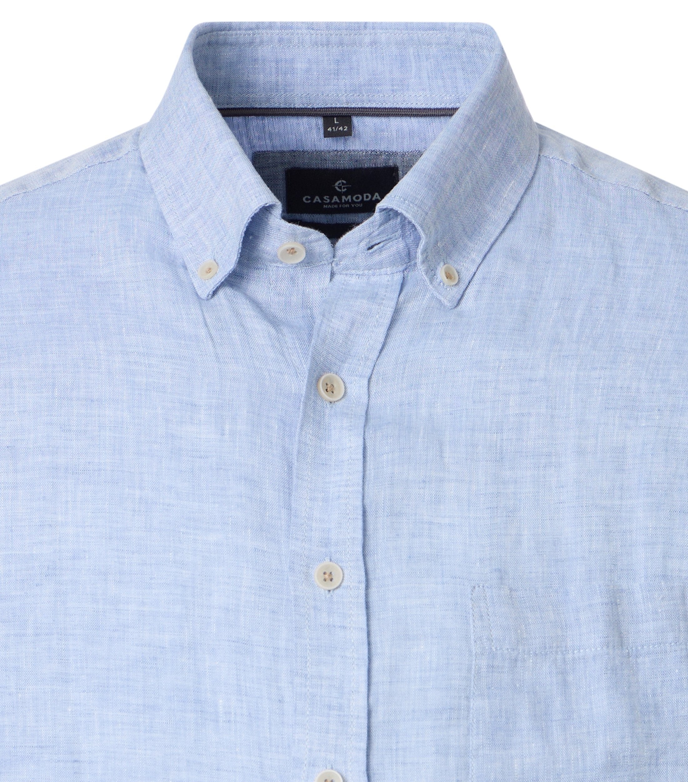 Casa Moda Herren Hemden kurz Blau