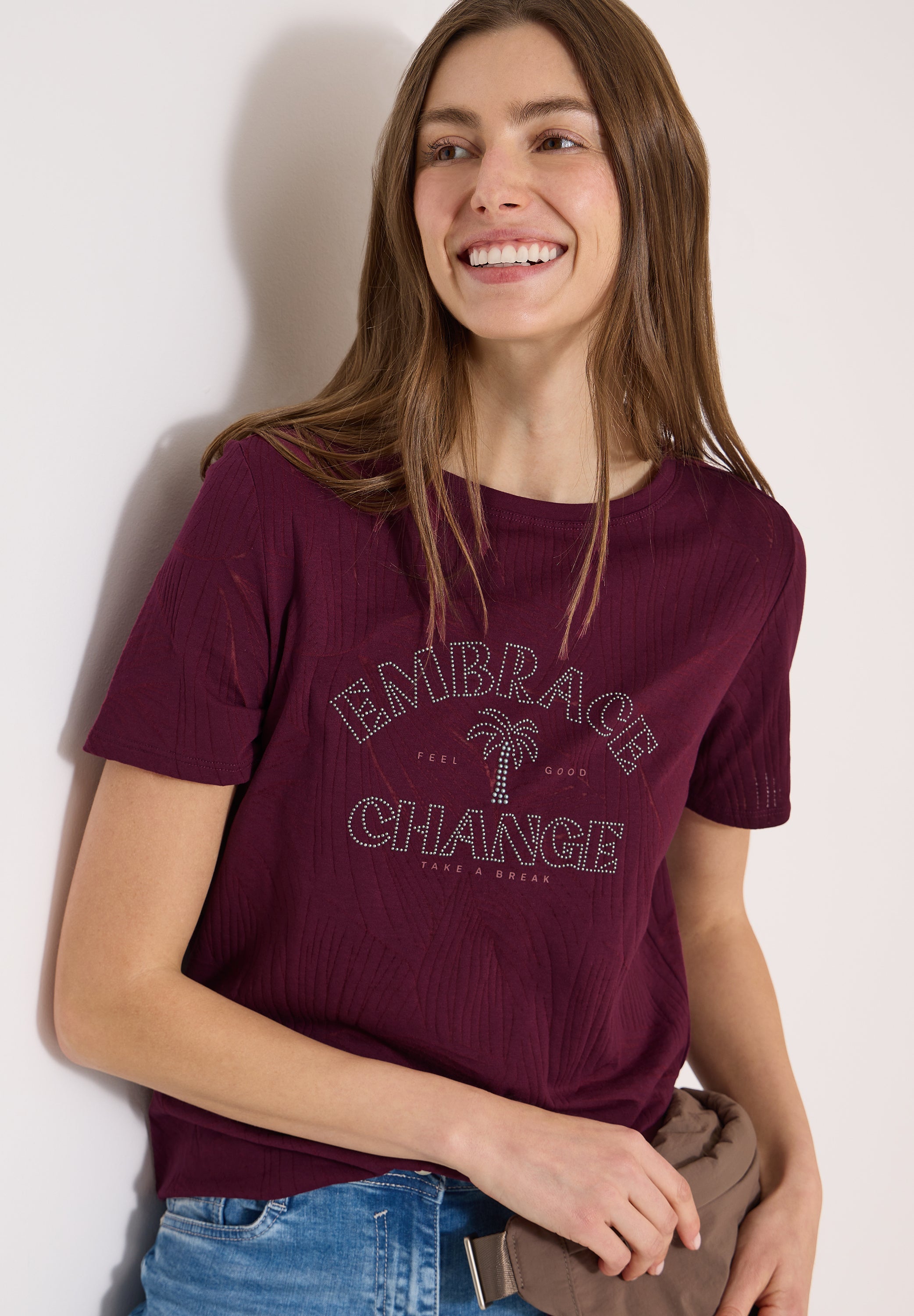 Cecil Damen T-Shirts Sweet Gra