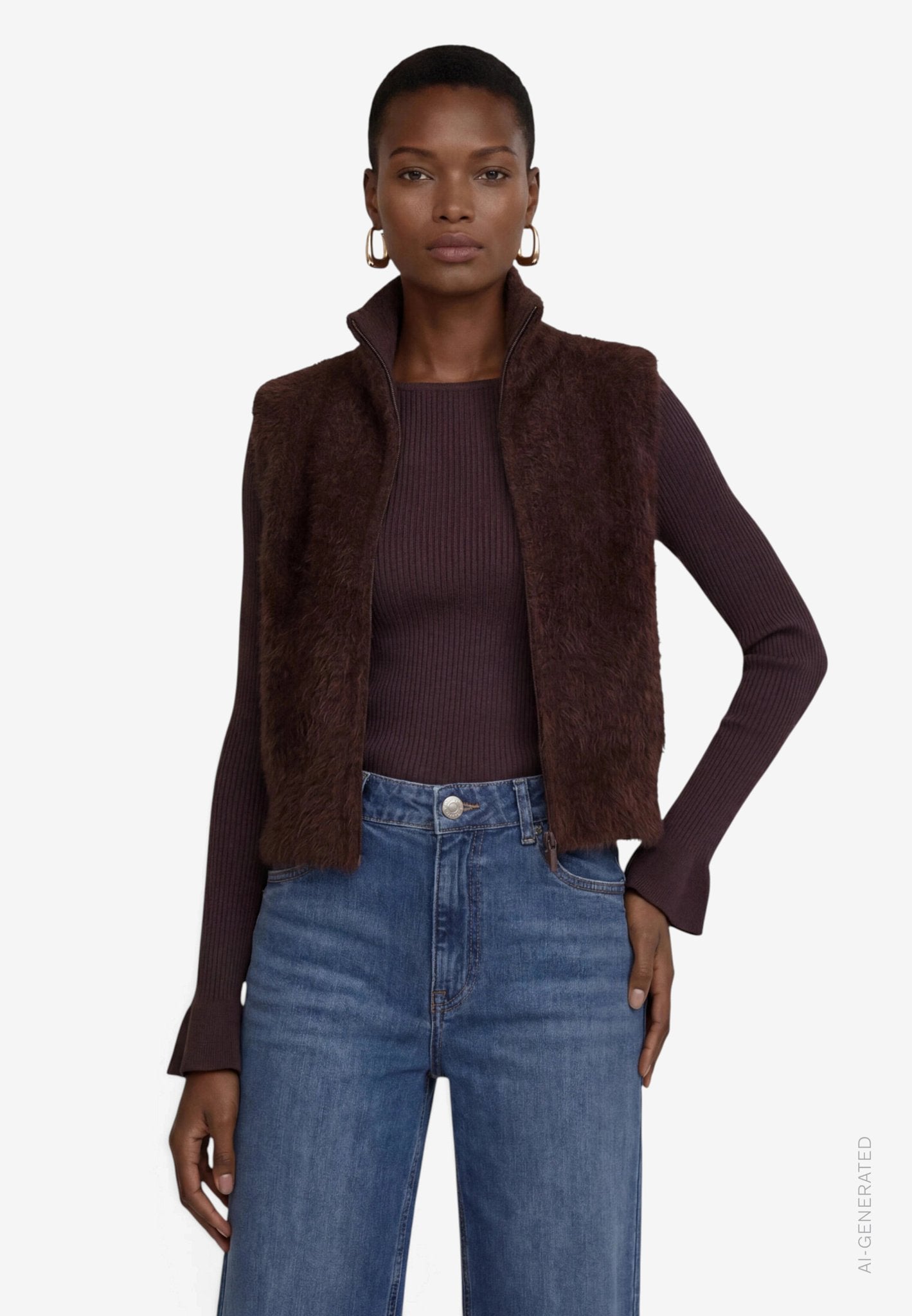 Zero Damen Pullover Chocolate Plum