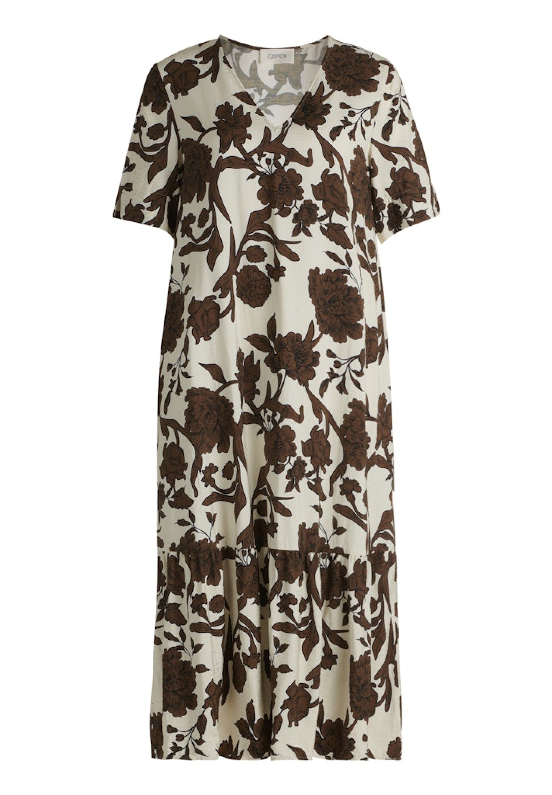 Cartoon Damen Kleider Cream/Brown