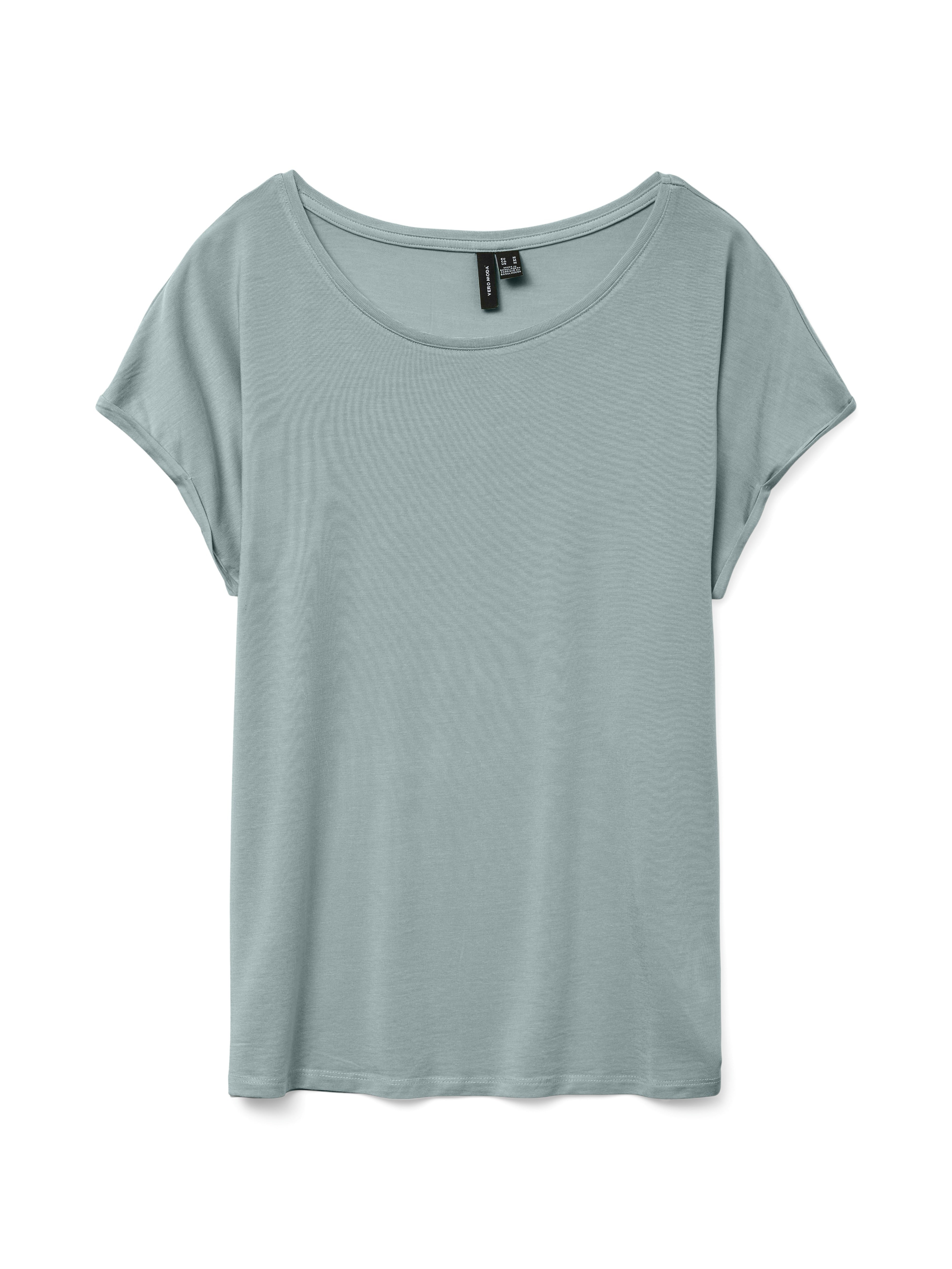 Vero Moda Damen T-Shirts Gray Mist