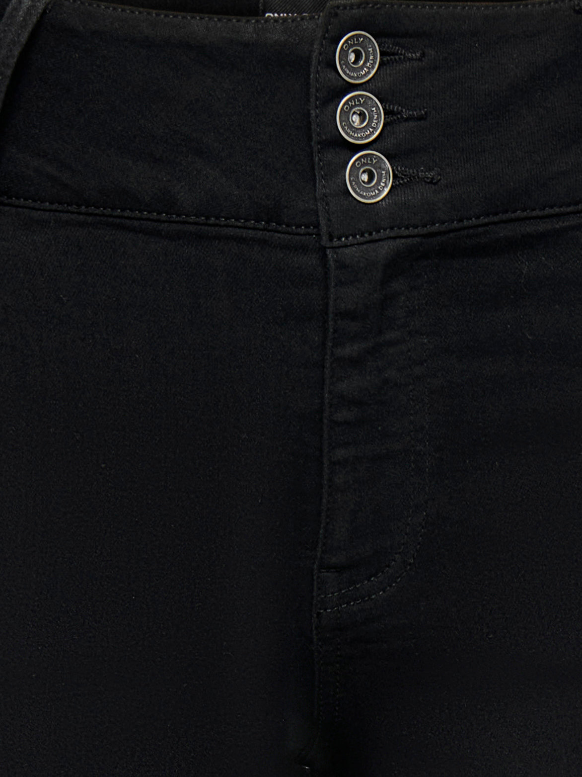 Only Caramkoma Damen Jeans Black Denim
