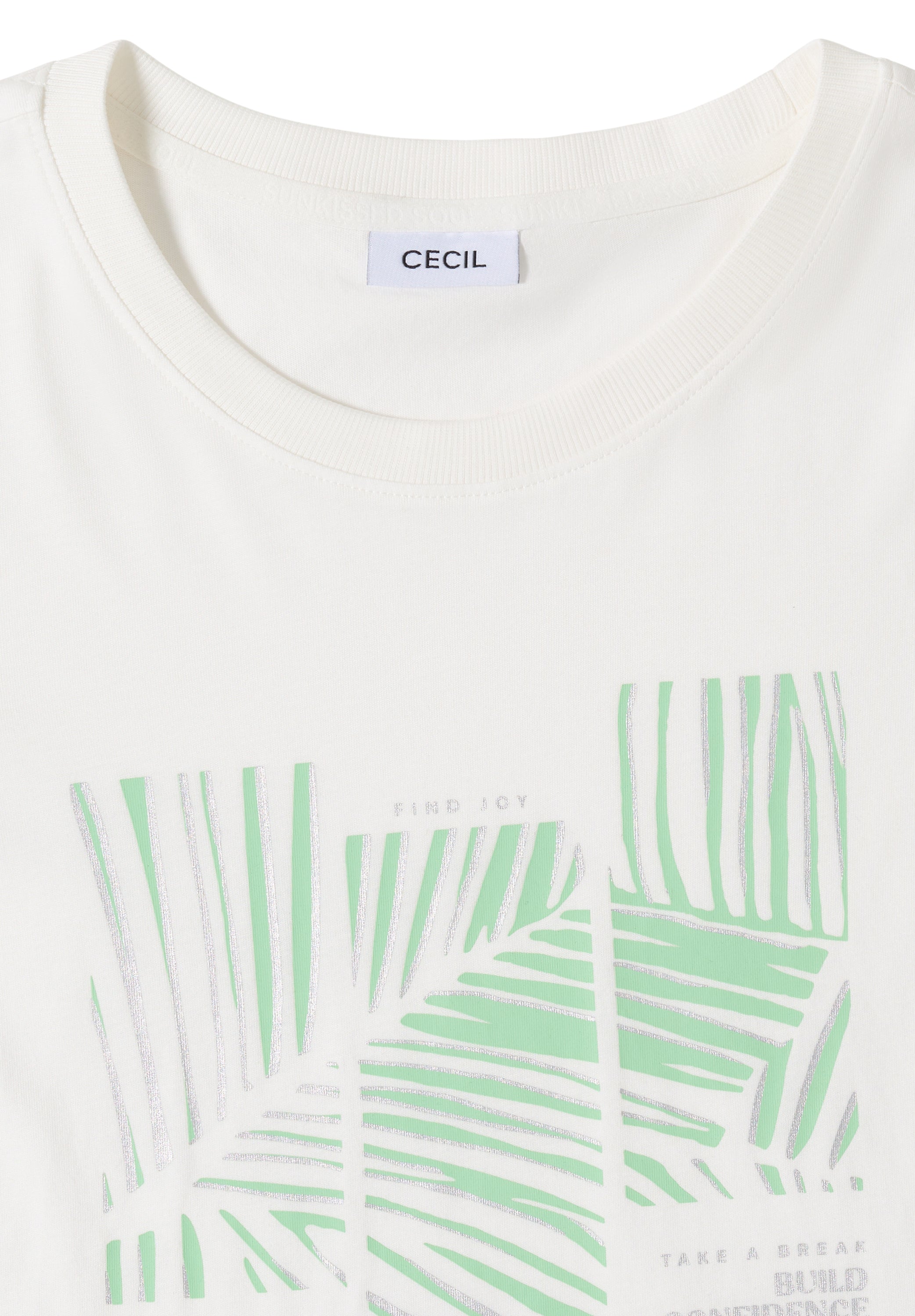 Cecil Damen T-Shirts Vanilla W