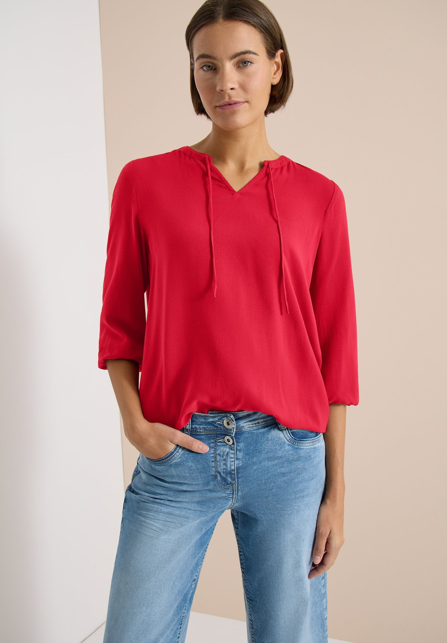 Cecil Damen Blusen Fresh Red