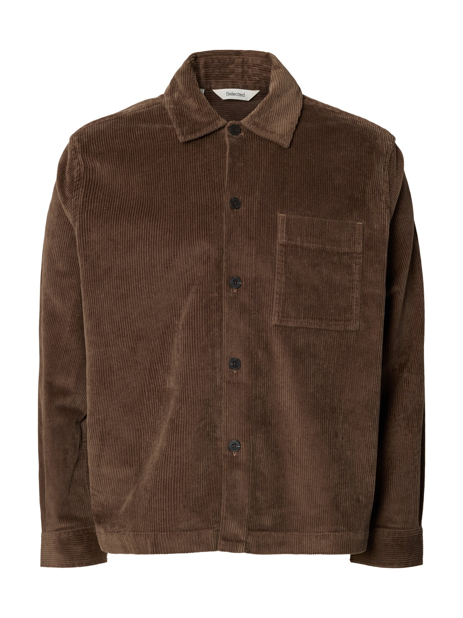 Selected homme Herren Hemden Chocolat