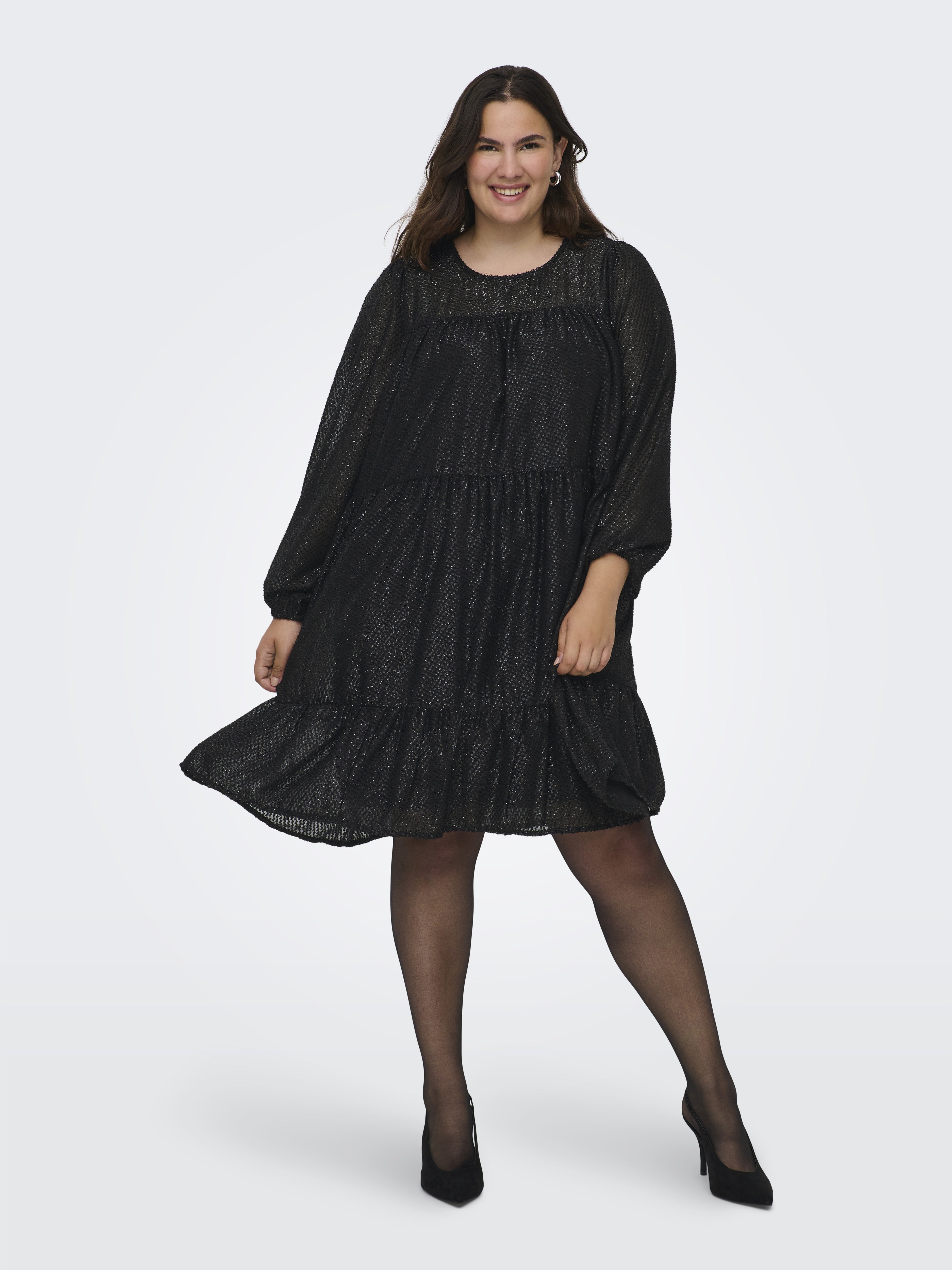 Only Caramkoma Damen Kleider Black