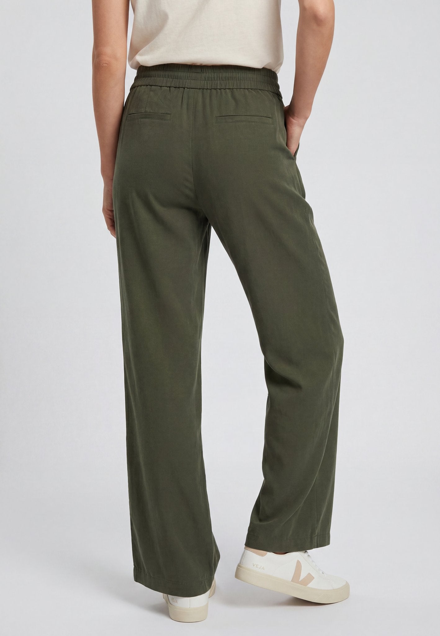 Olsen Damen Hosen Olive Gre