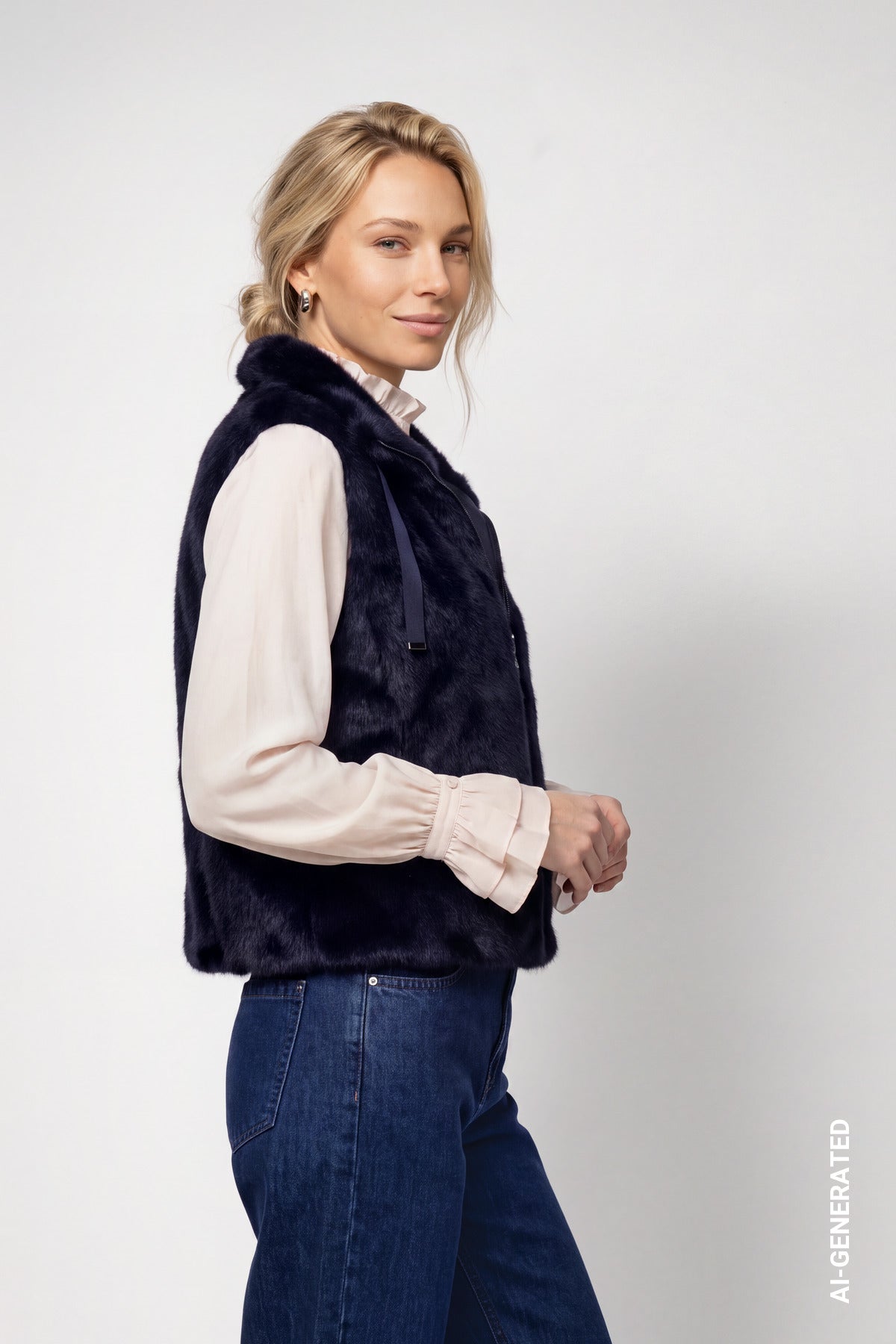Monari Damen Outdoorwesten Dark Blue