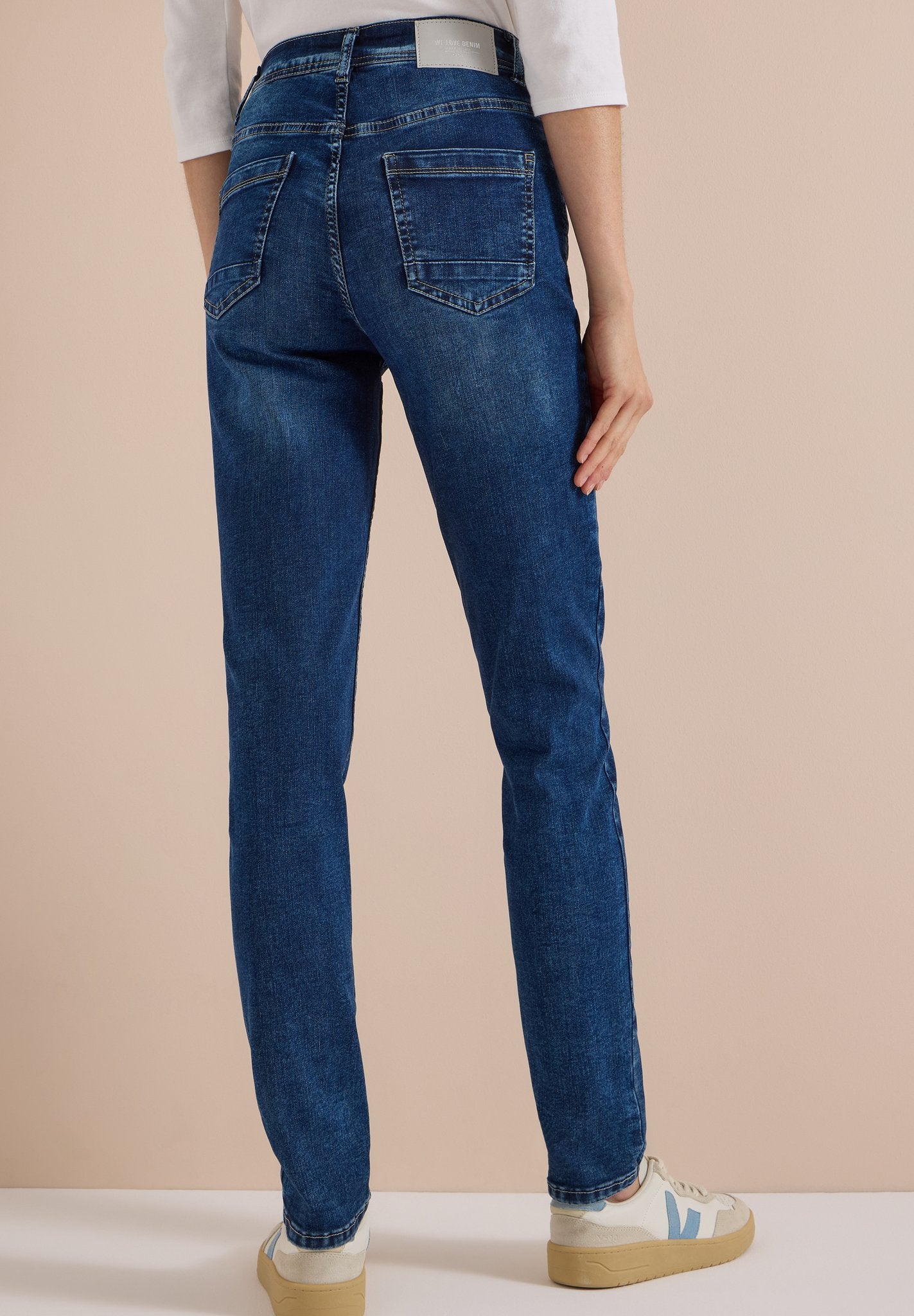 Cecil Damen Hosen Mid Blue