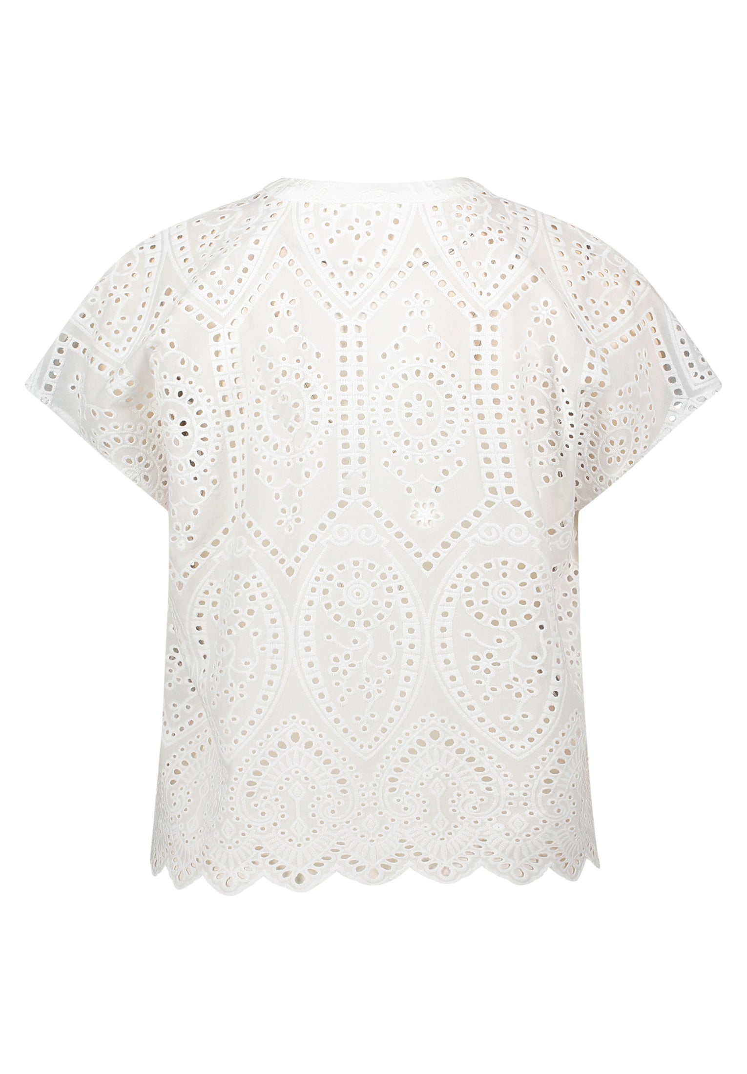 Betty & Co Damen Blusen kurz Bright White