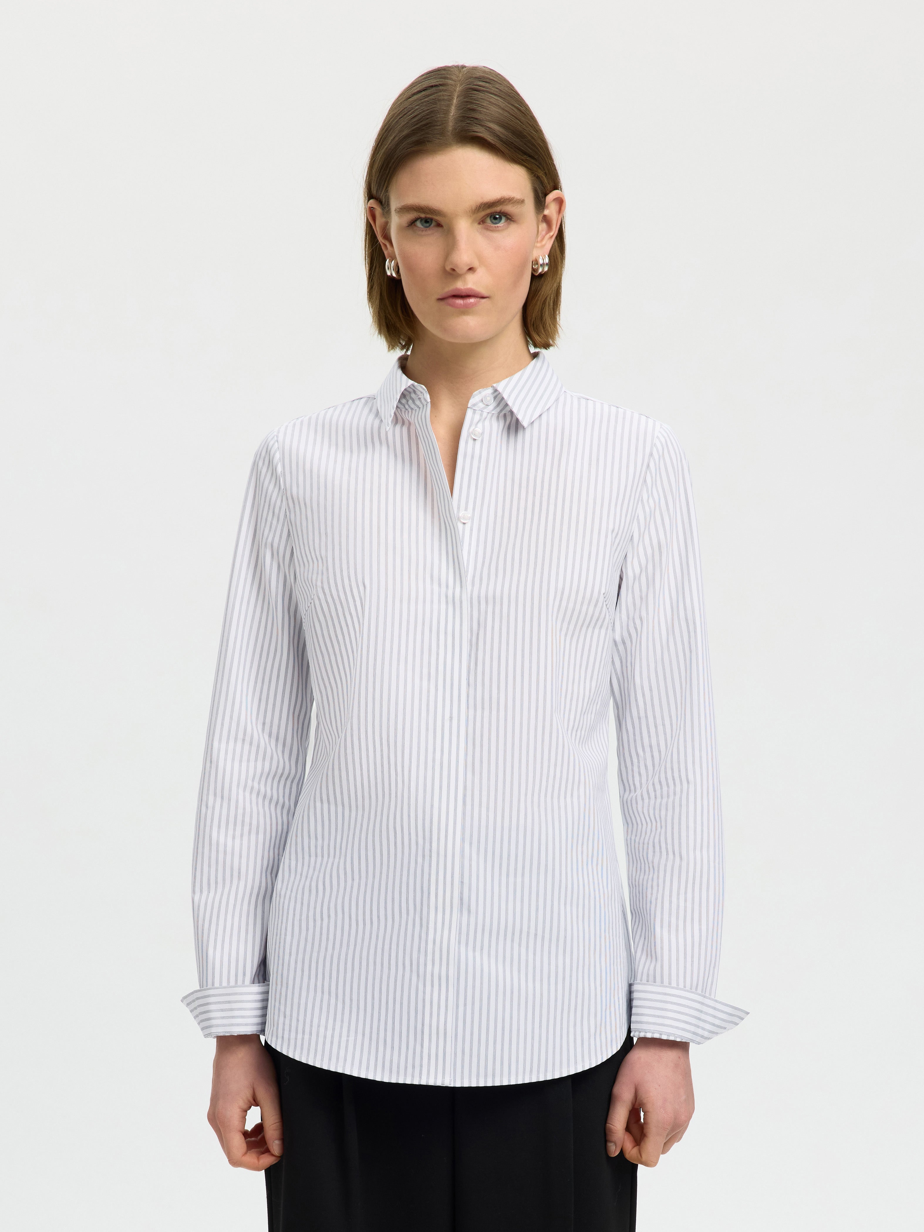 Selected Femme Damen Blusen Bright White/De