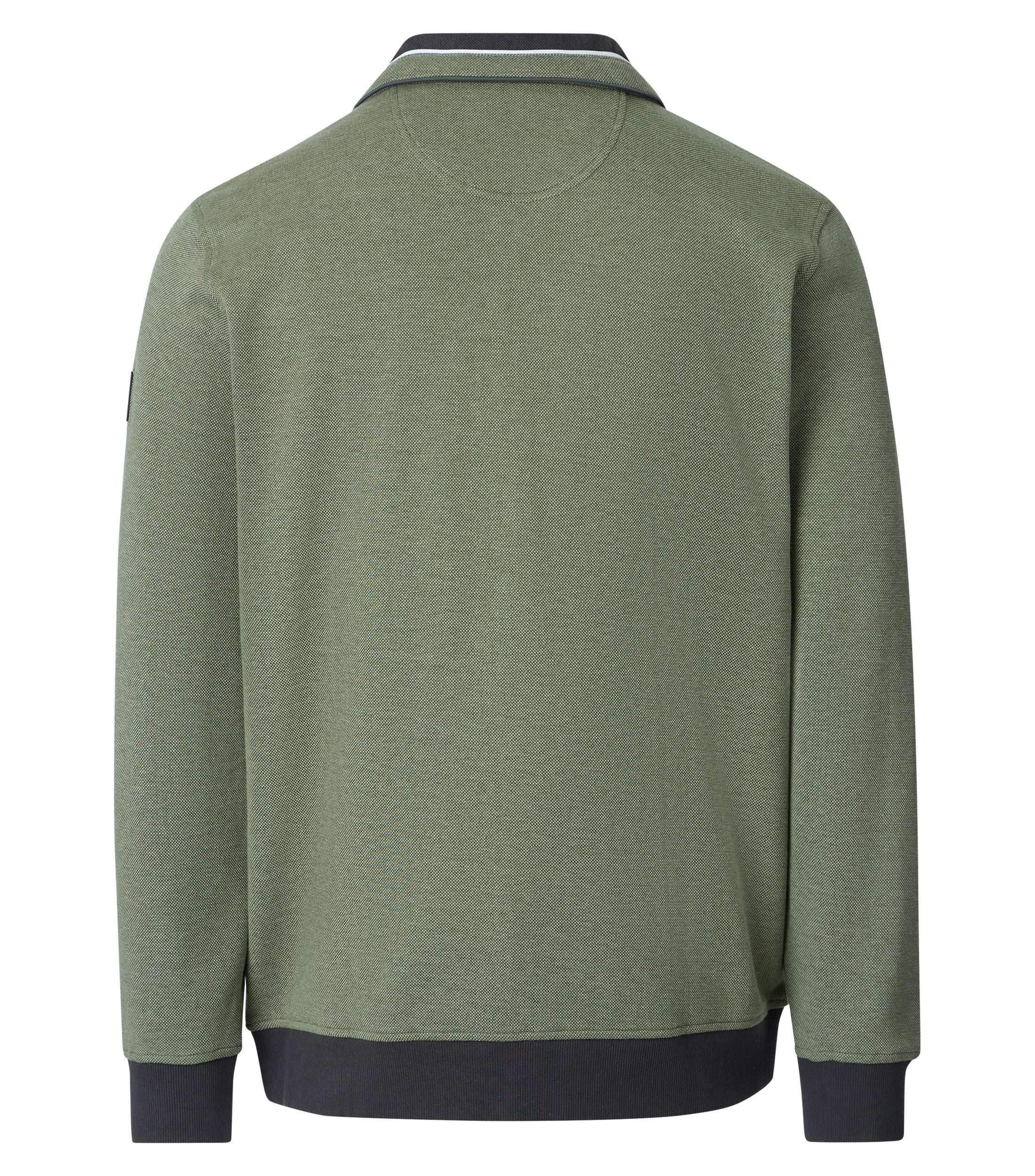 Casa Moda Herren Sweatjacken Gruen